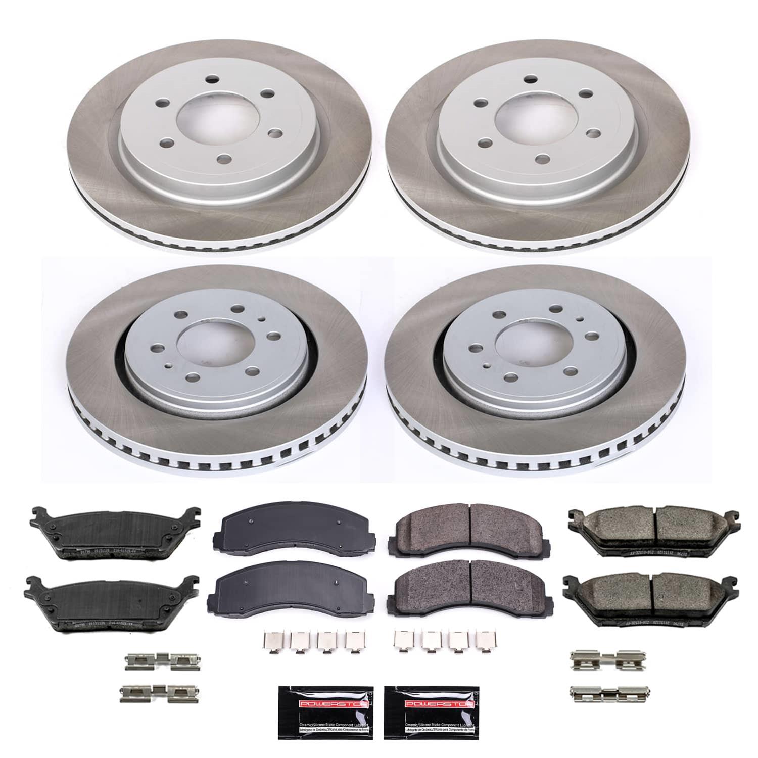 Power Stop 18-21 Ford Expedition Front and Rear Semi-Coated Rotor Kit (1x psbSC3167, 1x psbSC8030) thumbnail 5