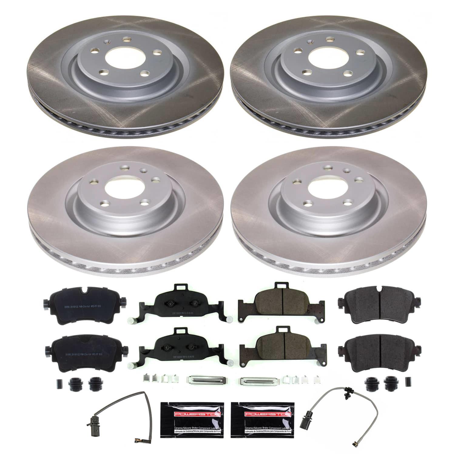 Power Stop 19-20 Audi A6 Quattro Front and Rear Semi-Coated Rotor Kit (1x psbSC7648, 1x psbSC8043) thumbnail 5