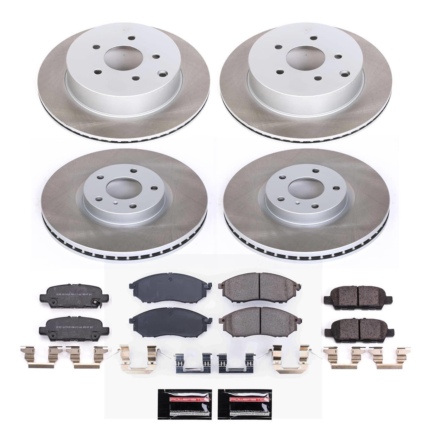 Power Stop 14-19 Infiniti Q70 Front and Rear Semi-Coated Rotor Kit (1x psbSC112, 1x psbSC8021) thumbnail 4