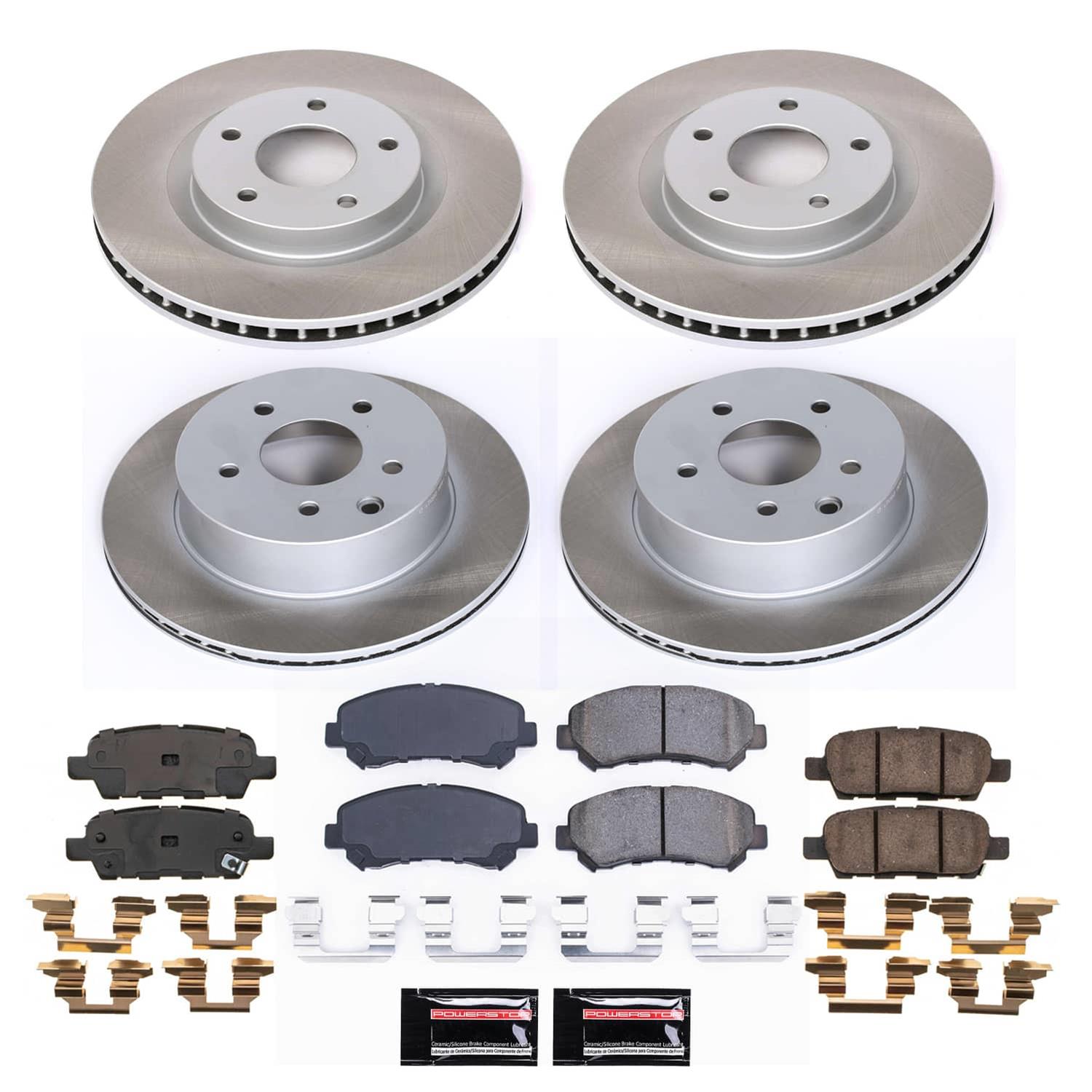 Power Stop 08-13 Nissan Rogue Front and Rear Semi-Coated Rotor Kit (1x psbSC4724, 1x psbSC7881) thumbnail 5