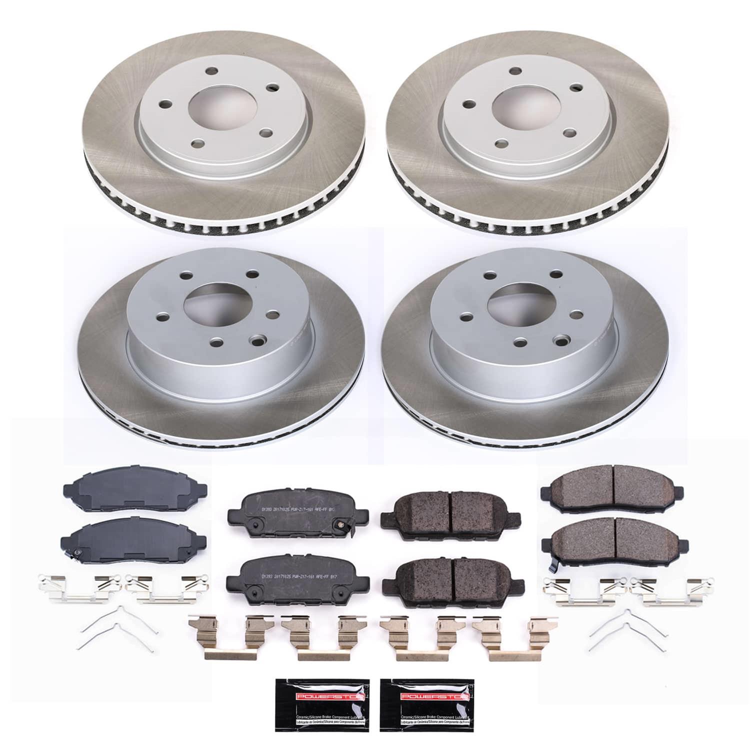 Power Stop 11-14 Nissan LEAF Front and Rear Semi-Coated Rotor Kit (1x psbSC6492, 1x psbSC6761) thumbnail 5