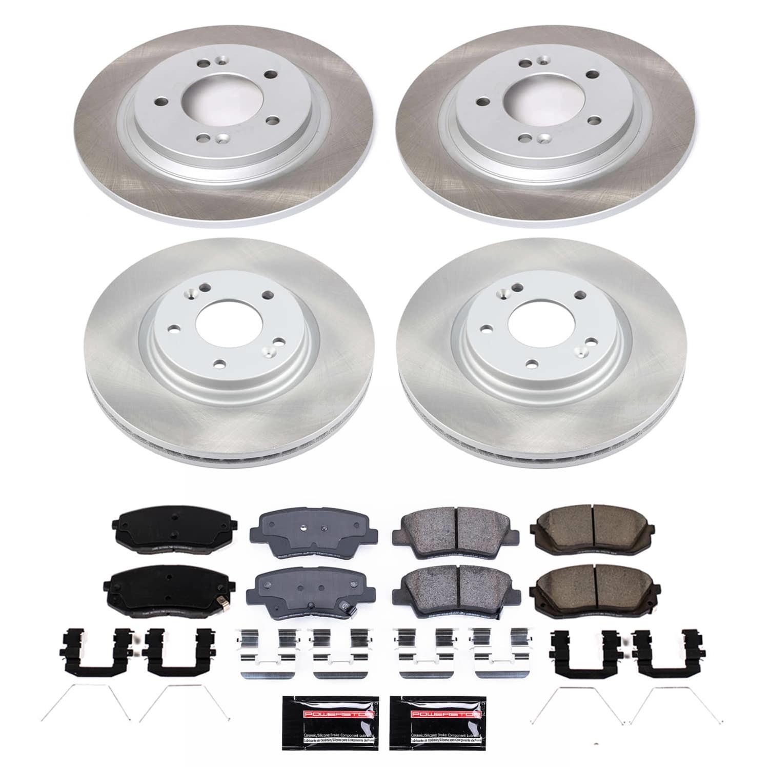 Power Stop 18-20 Hyundai Elantra GT Front and Rear Semi-Coated Rotor Kit (1x psbSC6985, 1x psbSC8011) thumbnail 5