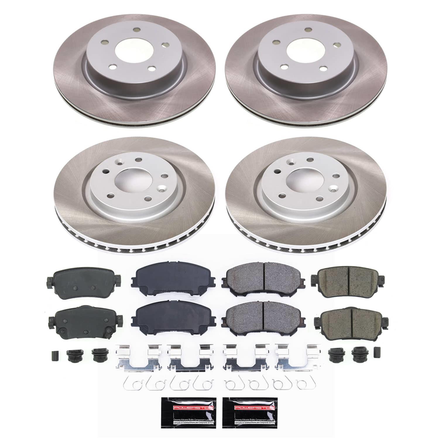 Power Stop 18-20 Nissan Rogue Front and Rear Semi-Coated Rotor Kit (1x psbSC7036, 1x psbSC8313) thumbnail 5