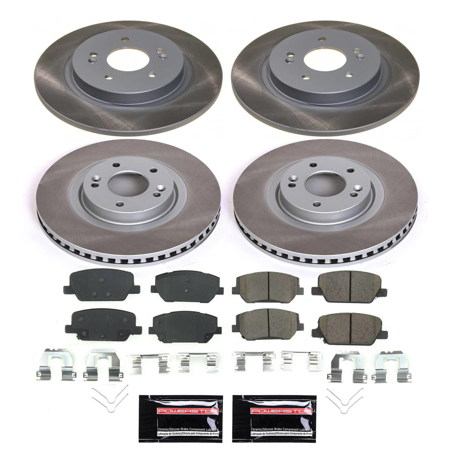 Power Stop 19-20 Hyundai Santa Fe Front and Rear Semi-Coated Rotor Kit (1x psbSC8309, 1x psbSC8310) thumbnail 5