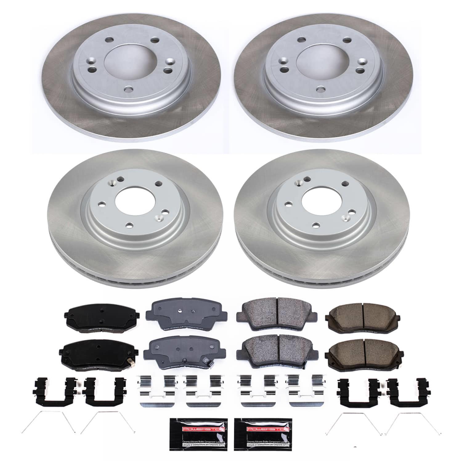 Power Stop 19-21 Hyundai Veloster Front and Rear Semi-Coated Rotor Kit (1x psbSC8011, 1x psbSC8331) thumbnail 5