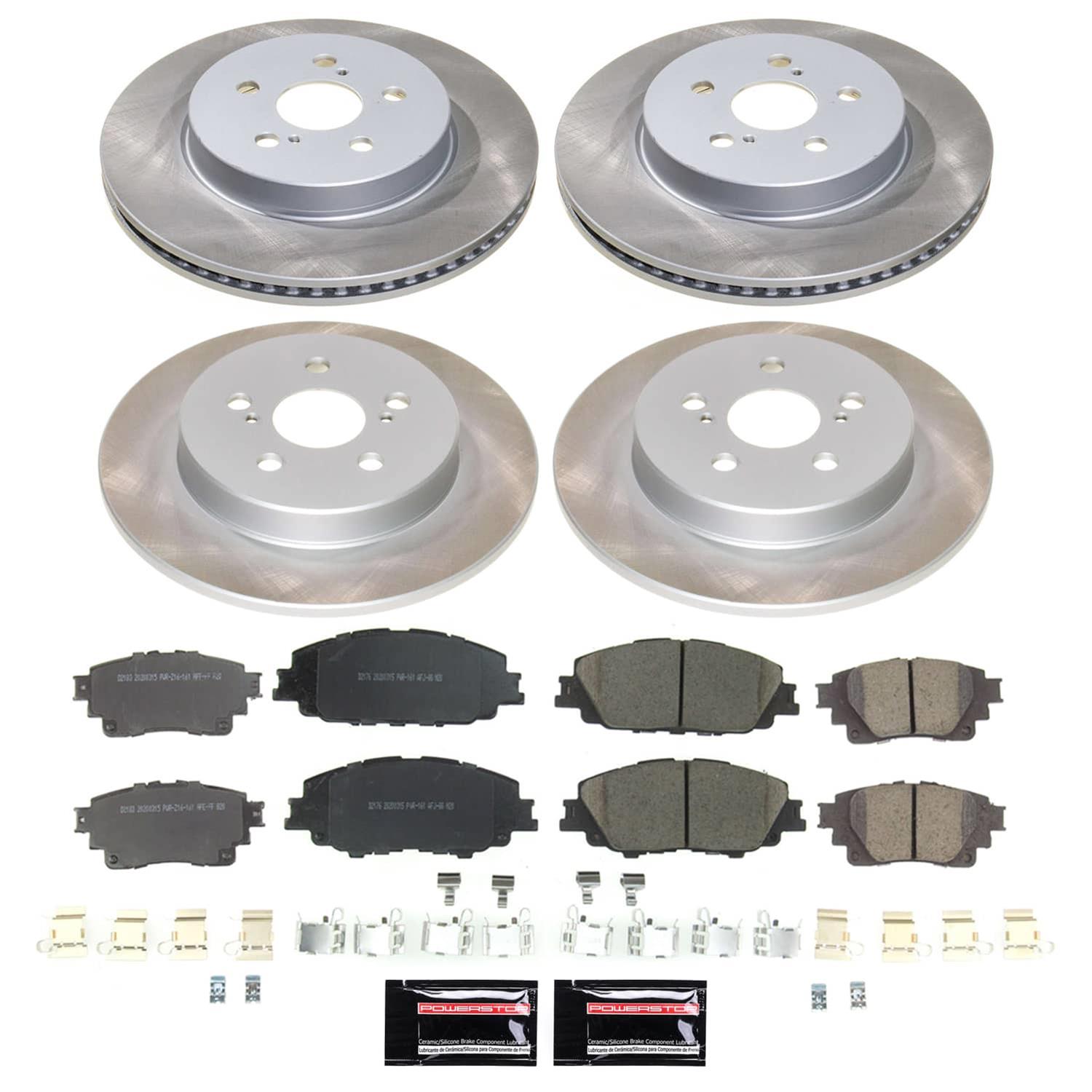 Power Stop 19-22 Toyota Corolla Front and Rear Semi-Coated Rotor Kit (1x psbSC8328, 1x psbSC8336) thumbnail 4
