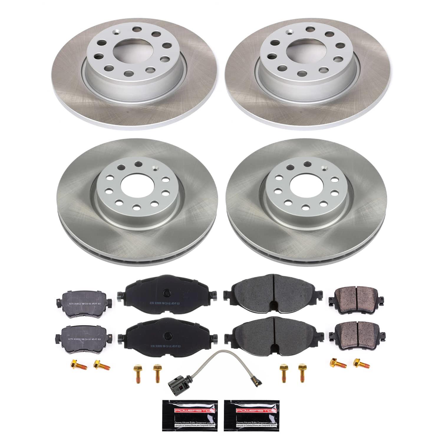 Power Stop 15-18 Volkswagen GTI Front and Rear Semi-Coated Rotor Kit (1x psbSC7053, 1x psbSC7082) thumbnail 5