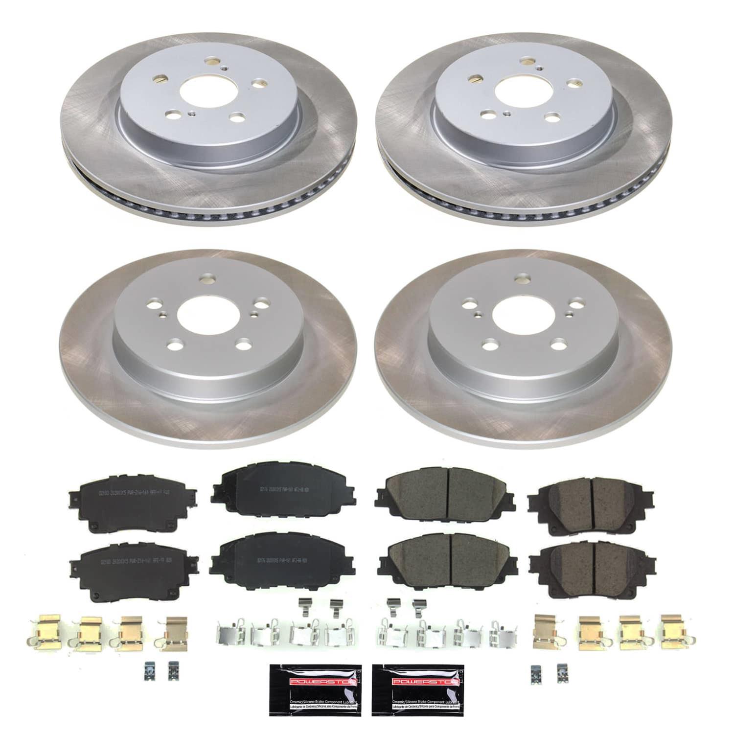 Power Stop 17-19 Lincoln MKC Front and Rear Semi-Coated Rotor Kit (1x psbSC6817, 1x psbSC7338) thumbnail 5