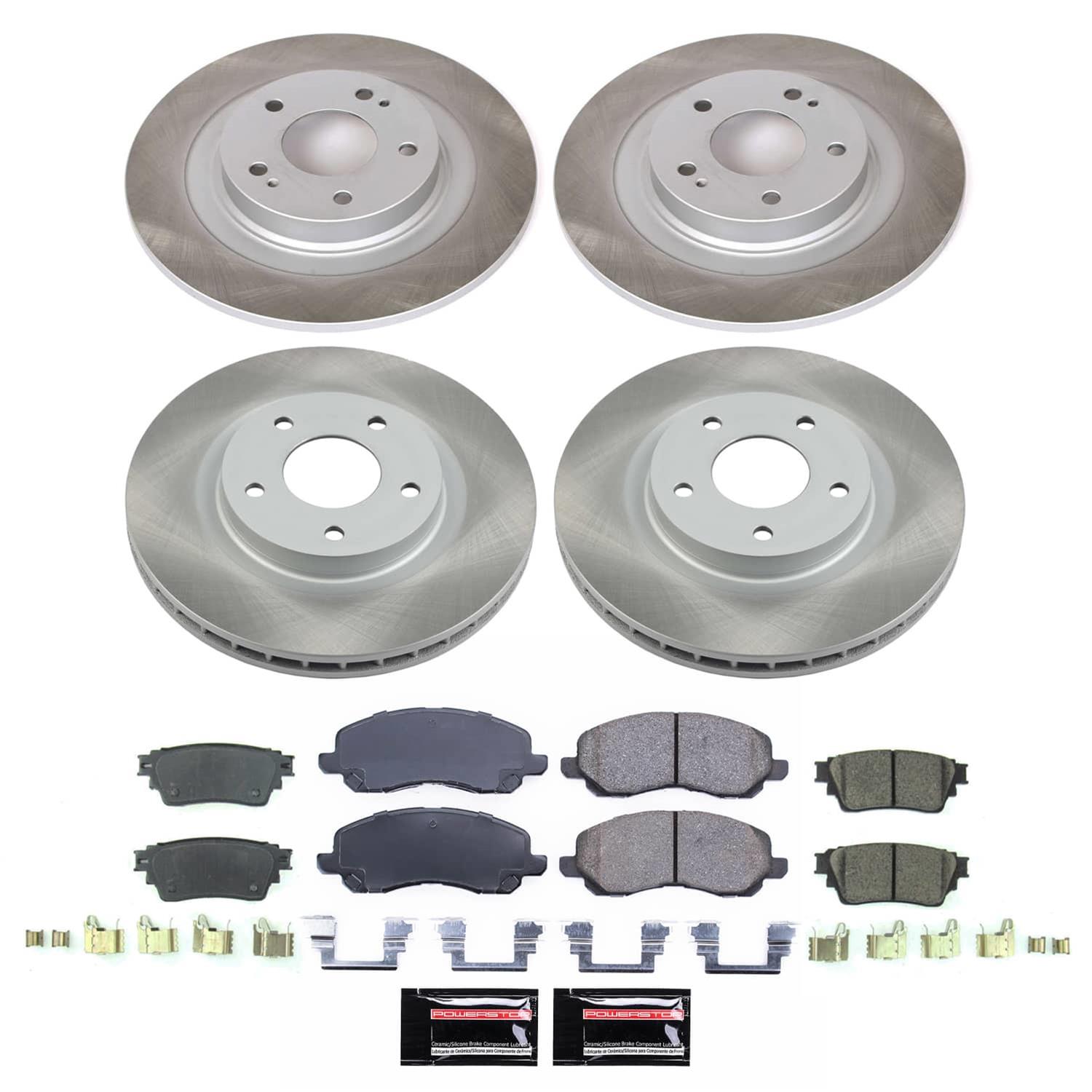 Power Stop 17-20 Mitsubishi Outlander Front and Rear Semi-Coated Rotor Kit (1x psbSC3032, 1x psbSC8381) thumbnail 5