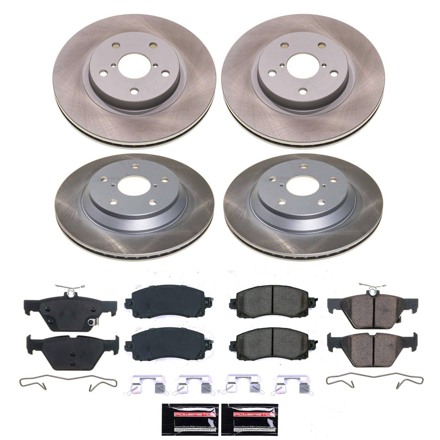 Power Stop 19-22 Subaru Forester Front and Rear Semi-Coated Rotor Kit (1x psbSC8480, 1x psbSC8495) thumbnail 5