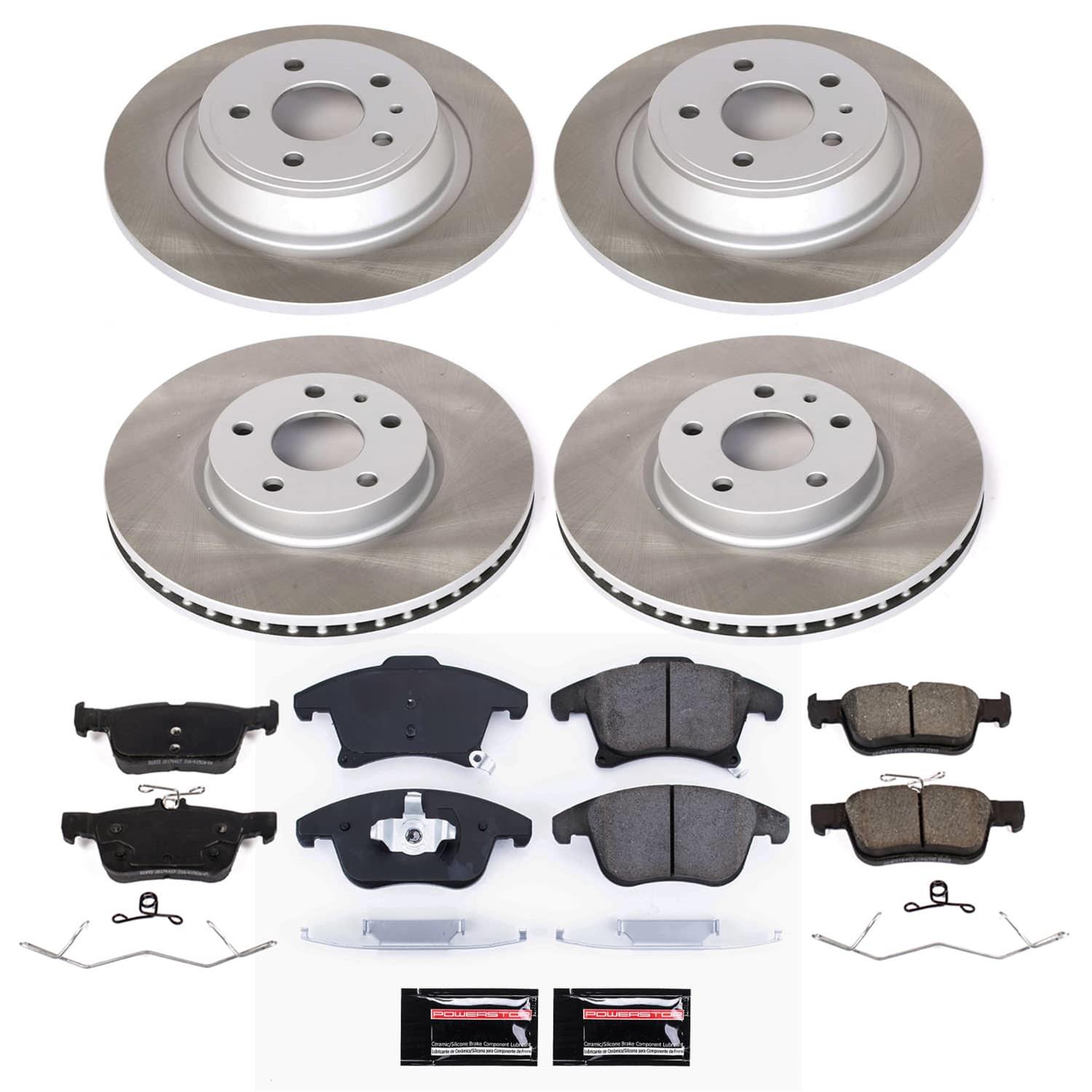 Power Stop 17-20 Ford Fusion Front and Rear Semi-Coated Rotor Kit (1x psbSC6399, 1x psbSC8533) thumbnail 5
