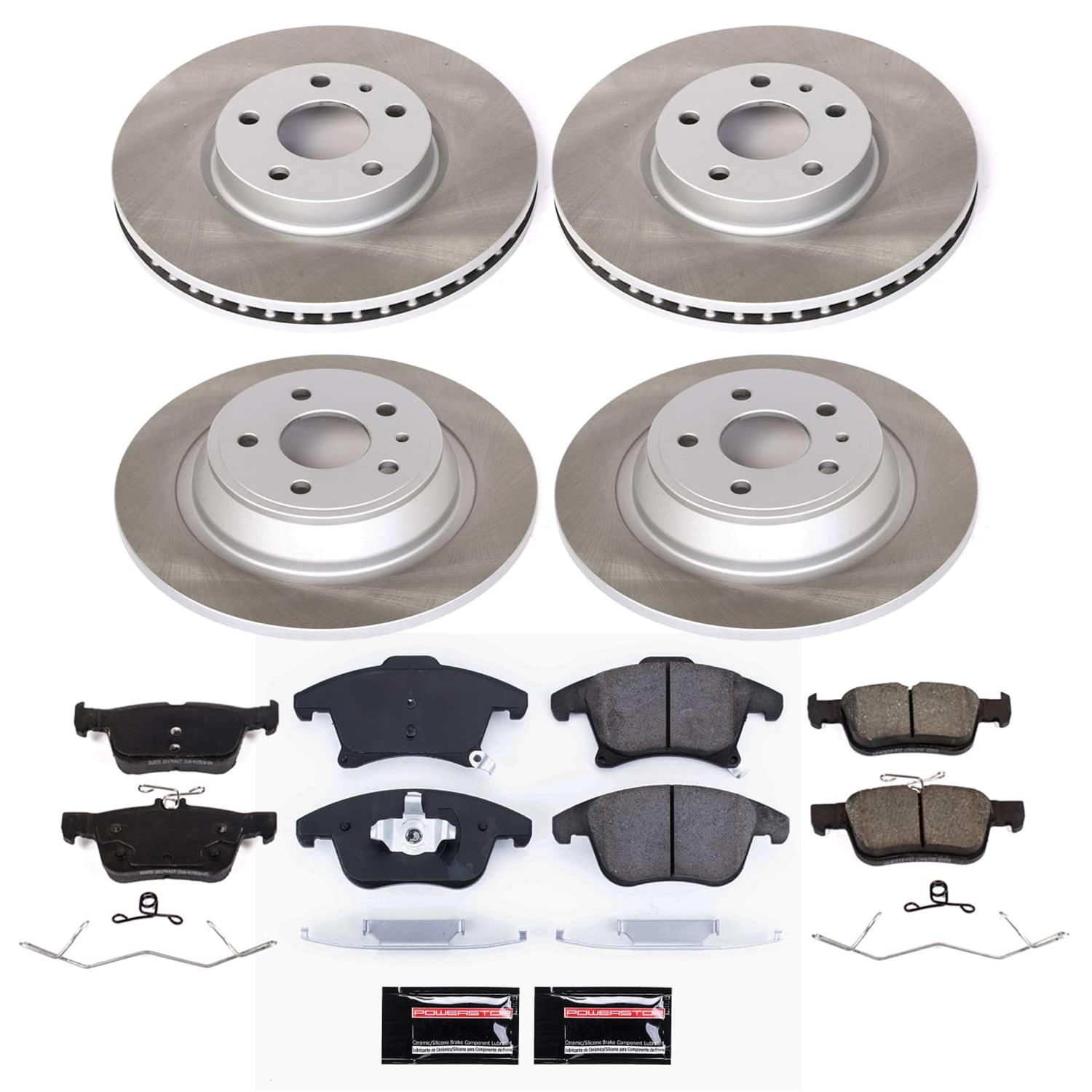 Power Stop 19-20 Ford Police Responder Hybrid Front and Rear Semi-Coated Rotor Kit (1x psbSC7417, 1x psbSC8540) thumbnail 5