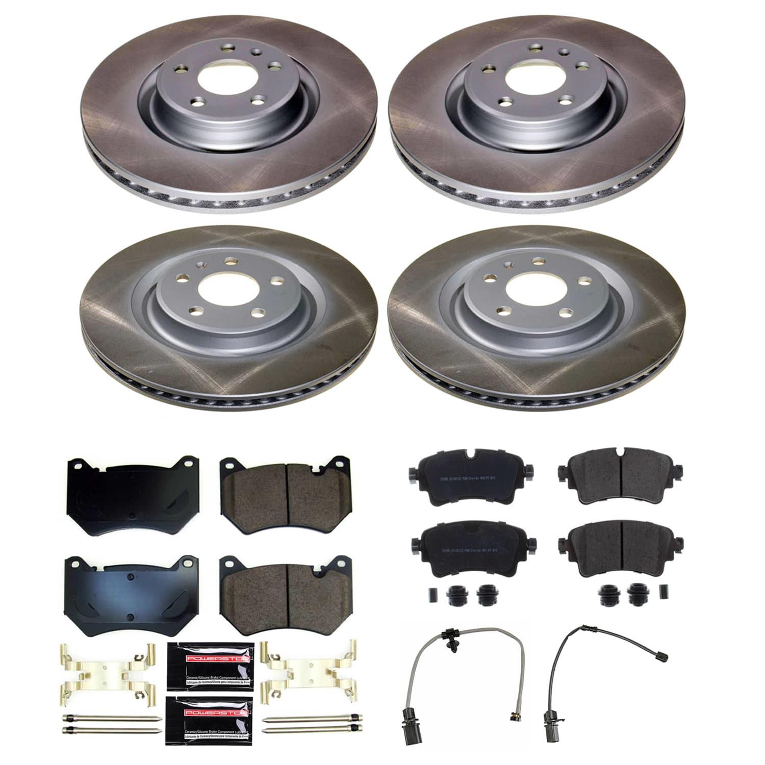 Power Stop 18-20 Audi Q5 Front and Rear Semi-Coated Rotor Kit (1x psbSC8043, 1x psbSC8551) thumbnail 5