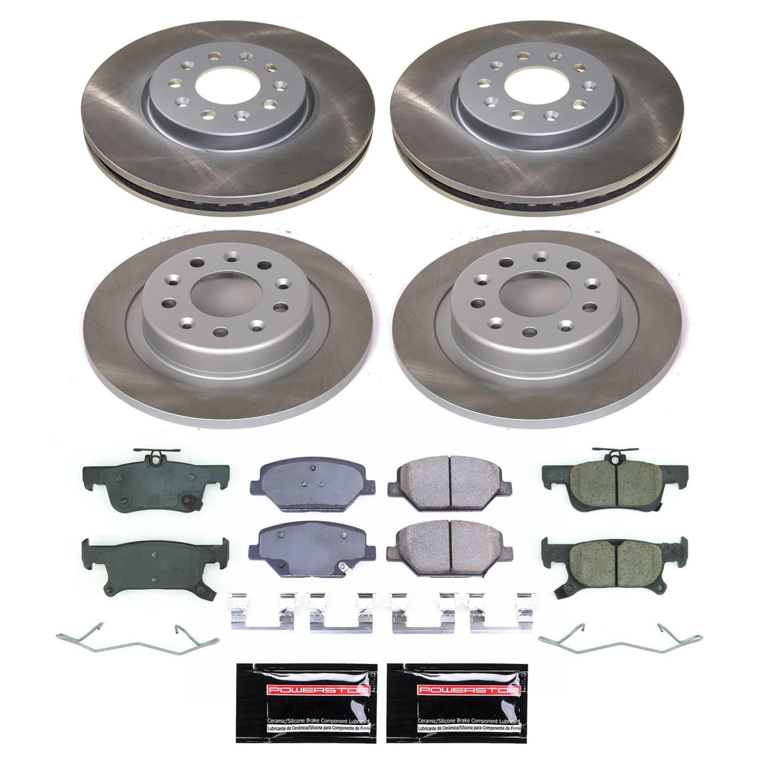 Power Stop 17-18 Buick Envision Front and Rear Semi-Coated Rotor Kit (1x psbSC7661, 1x psbSC8624) thumbnail 5