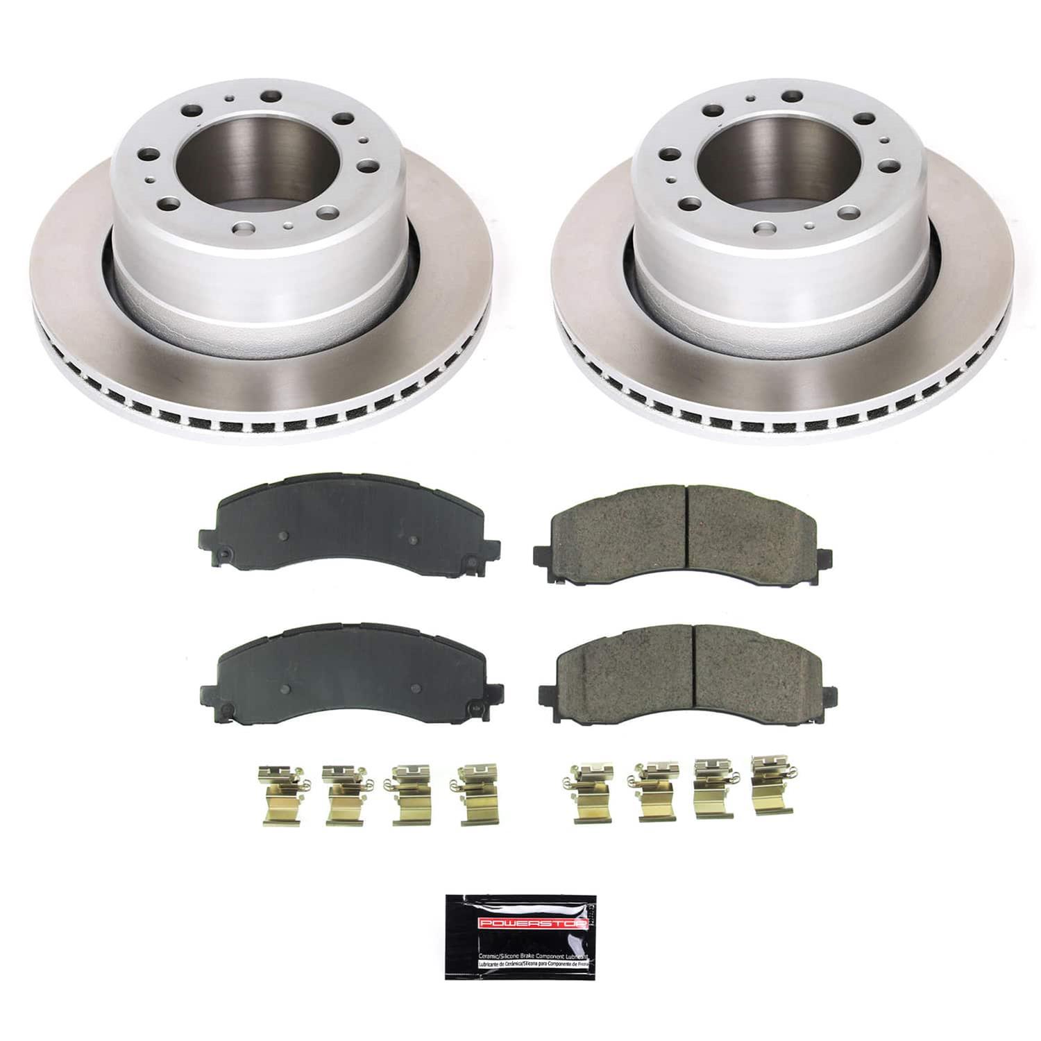 Power Stop 19-22 Ram 2500 Rear Semi-Coated Rotor Kit (1x psb17-2225, 2x psbAR8374SCR) thumbnail 5