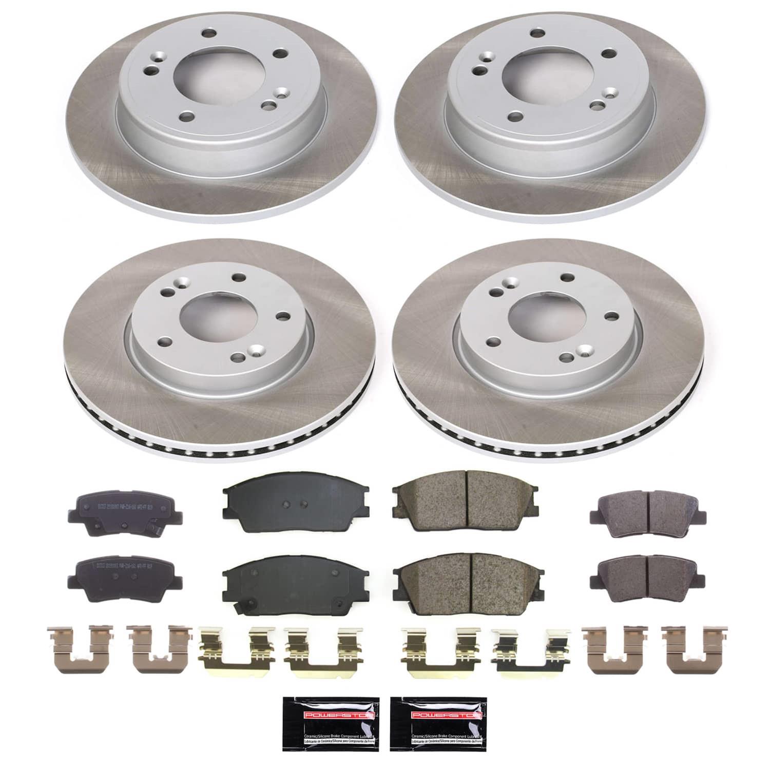 Power Stop 20-22 Hyundai Venue Front and Rear Semi-Coated Rotor Kit (1x psbSC6501, 1x psbSC8663) thumbnail 5