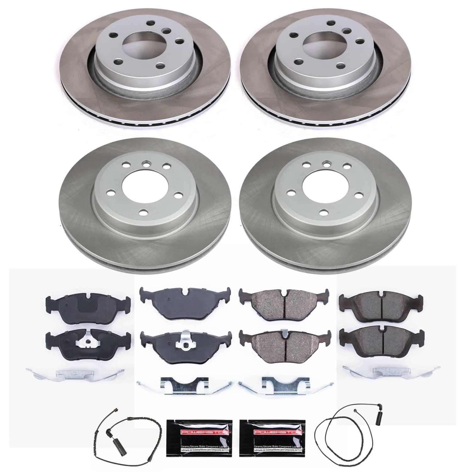 Power Stop 2000 BMW 323Ci Front and Rear Semi-Coated Rotor Kit (1x psbSC869, 1x psbSC877) thumbnail 5