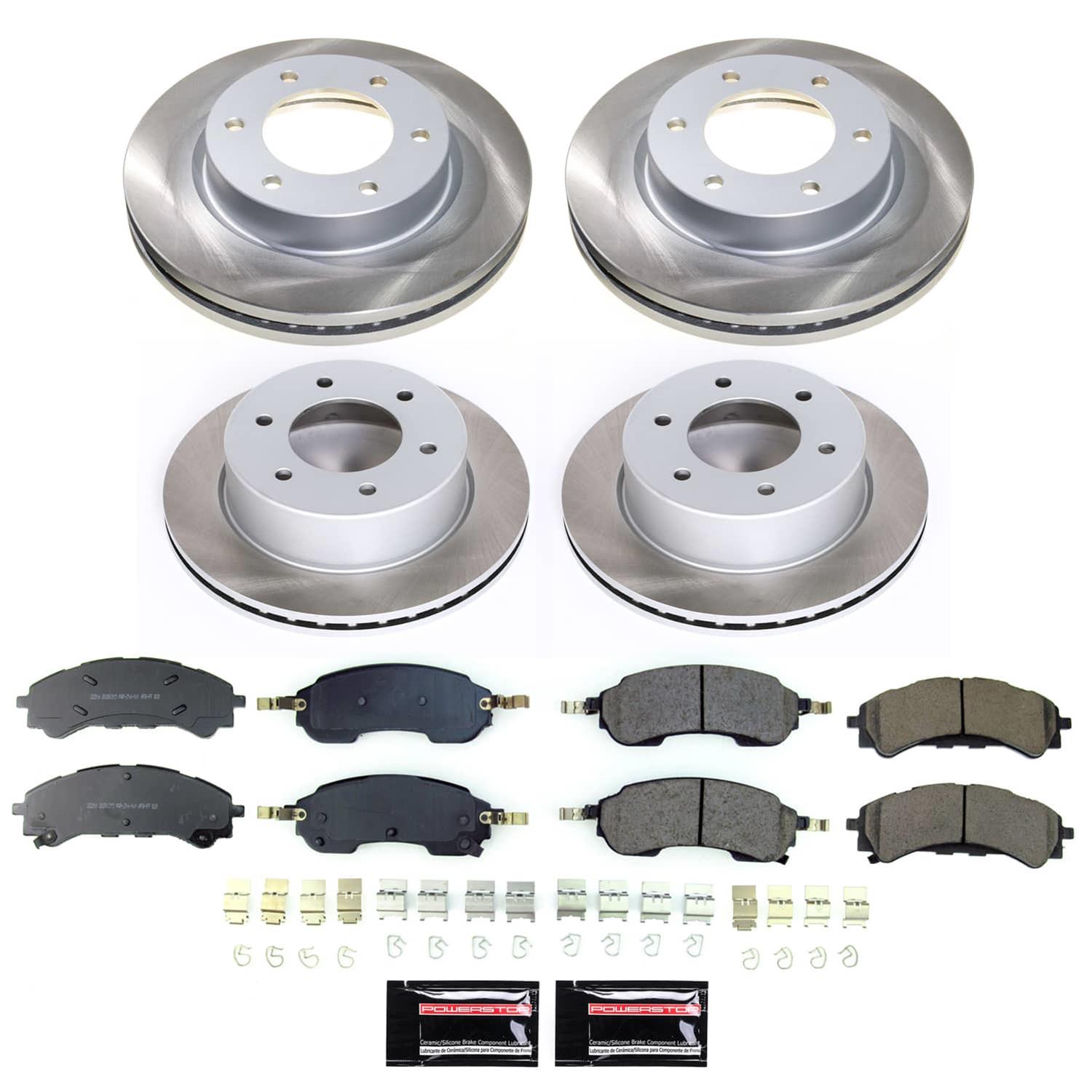 Power Stop 21-23 Ford Bronco Front and Rear Semi-Coated Rotor Kit (1x psbSC8413, 1x psbSC8763) thumbnail 5