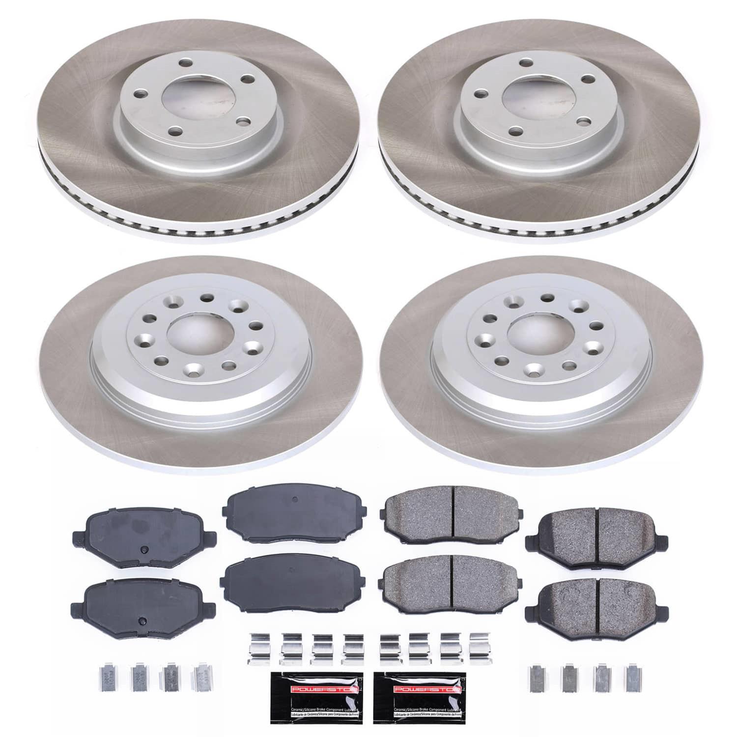 Power Stop 13-14 Ford Edge Front and Rear Semi-Coated Rotor Kit (1x psbSC3057, 1x psbSC8846) thumbnail 4