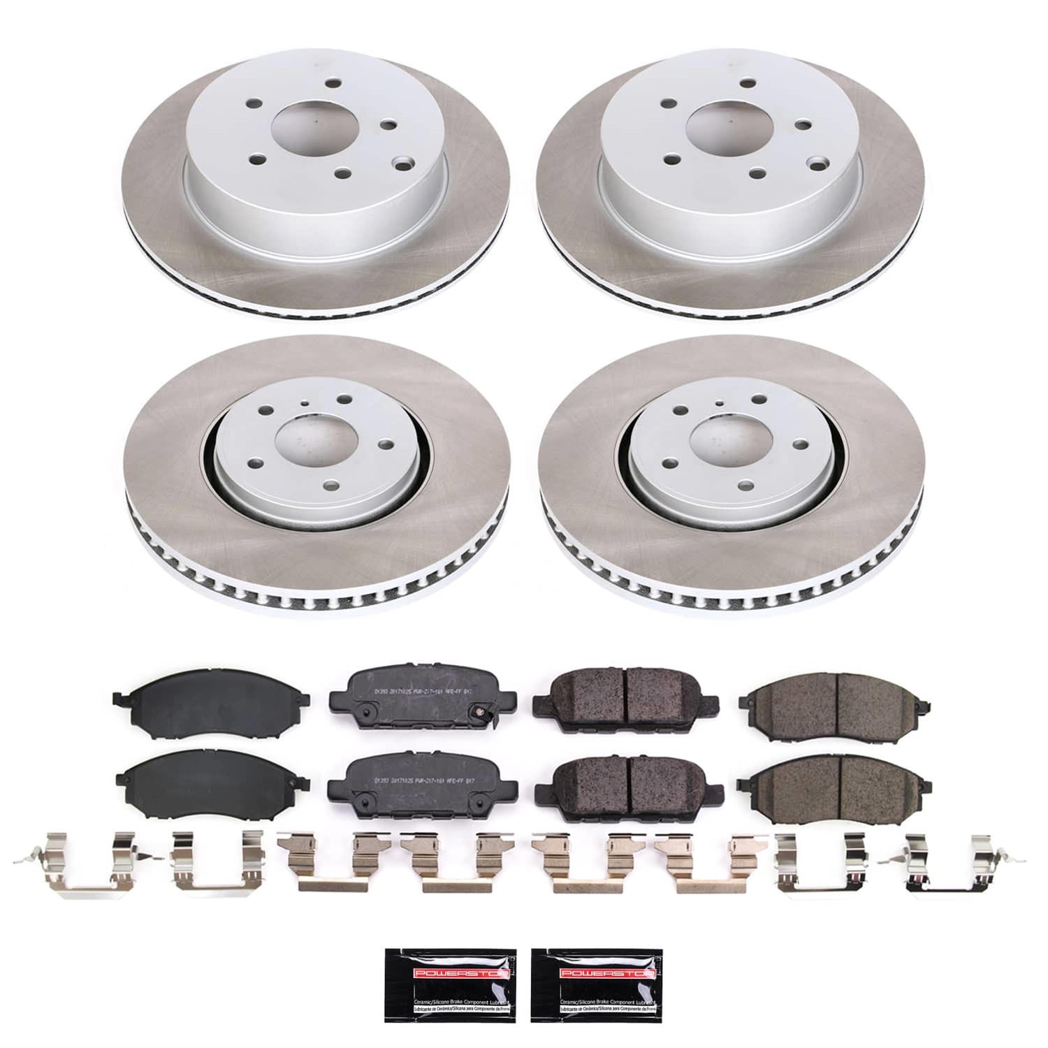 Power Stop 10-12 Infiniti FX35 Front and Rear Semi-Coated Rotor Kit (1x psbSC5264, 1x psbSC8021) thumbnail 5