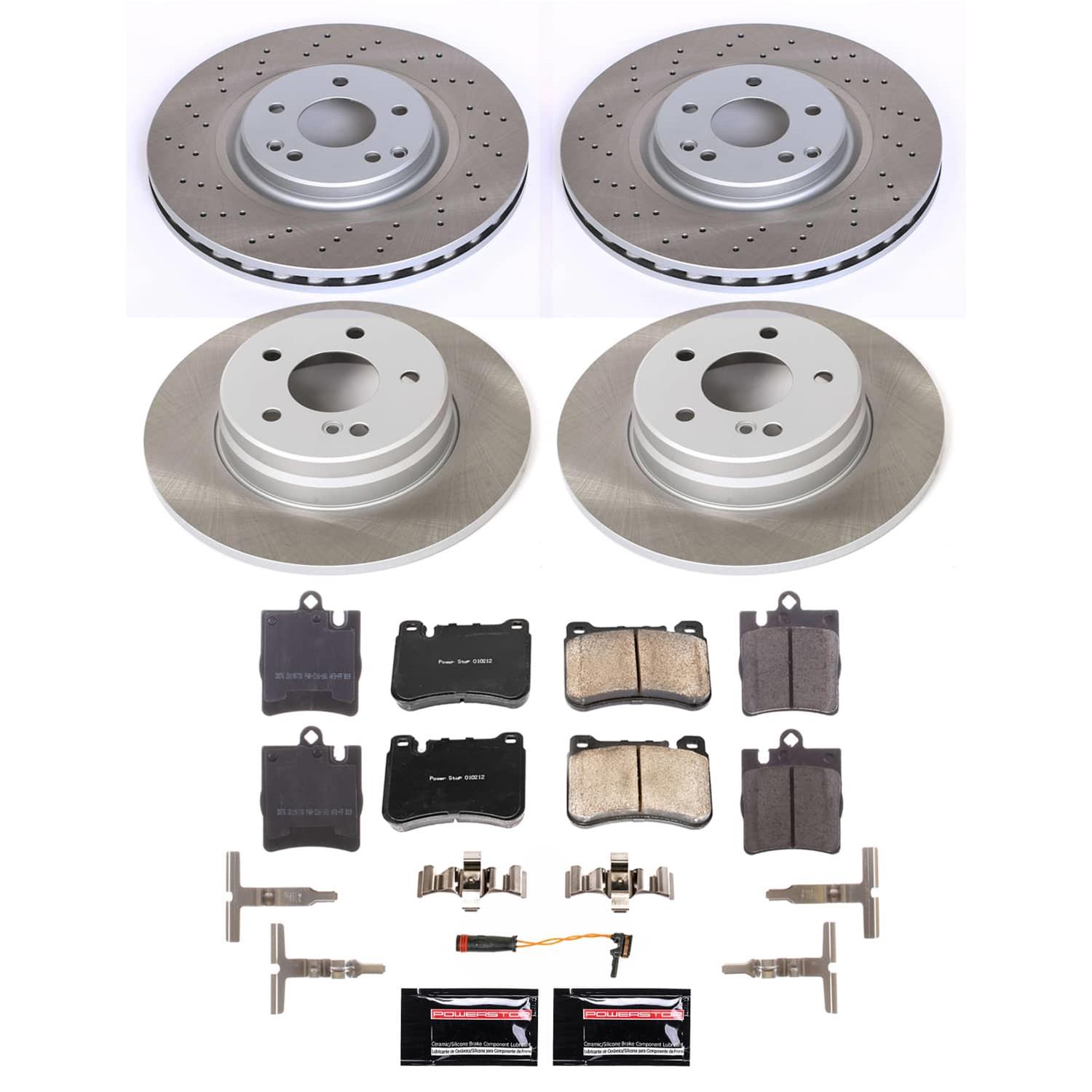 Power Stop 06-08 Mercedes-Benz SLK280 Front and Rear Semi-Coated Rotor Kit (1x psbSC620, 1x psbSC6713) thumbnail 5
