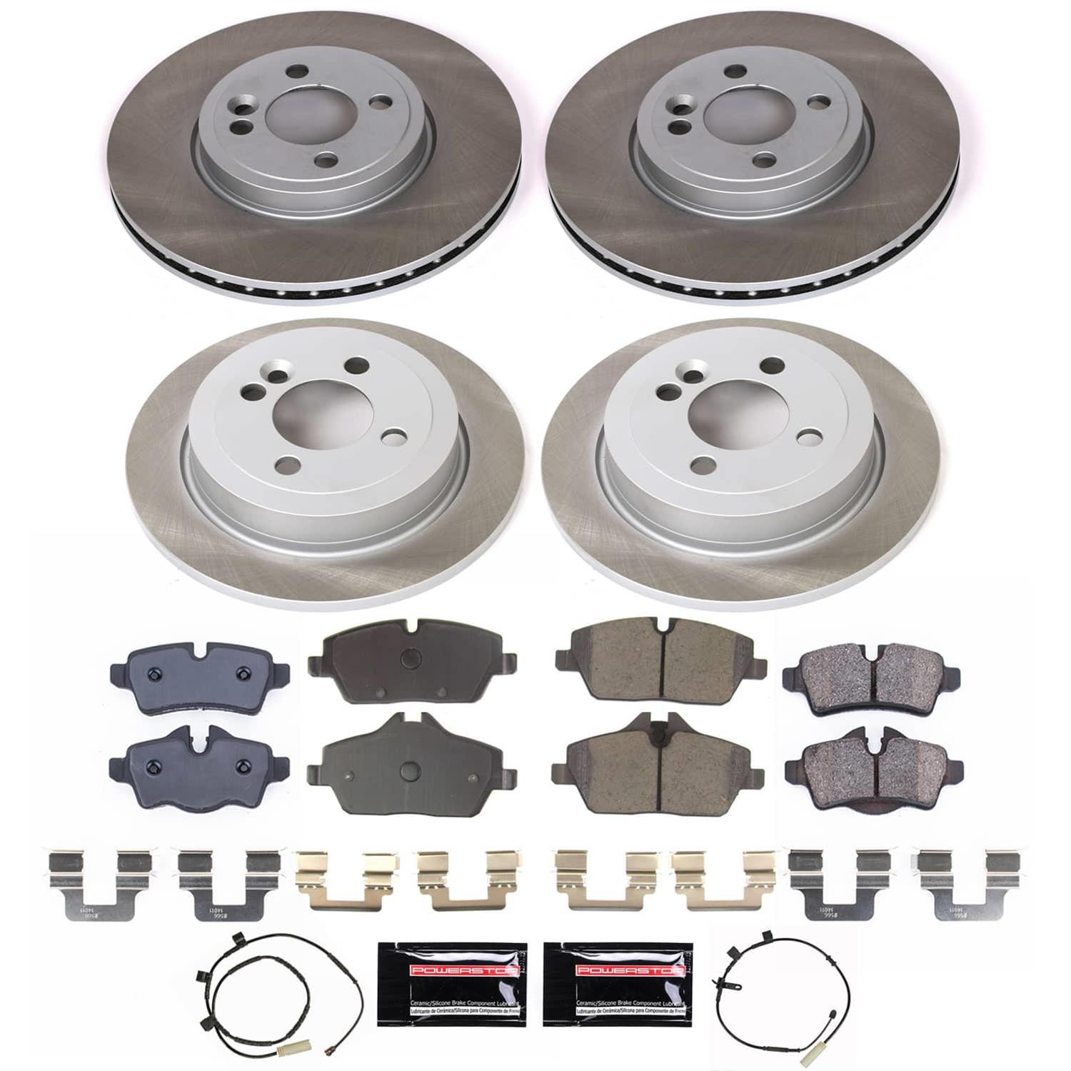 Power Stop 2011 Mini Cooper Front and Rear Semi-Coated Rotor Kit (1x psbSC6331, 1x psbSC8842) thumbnail 5