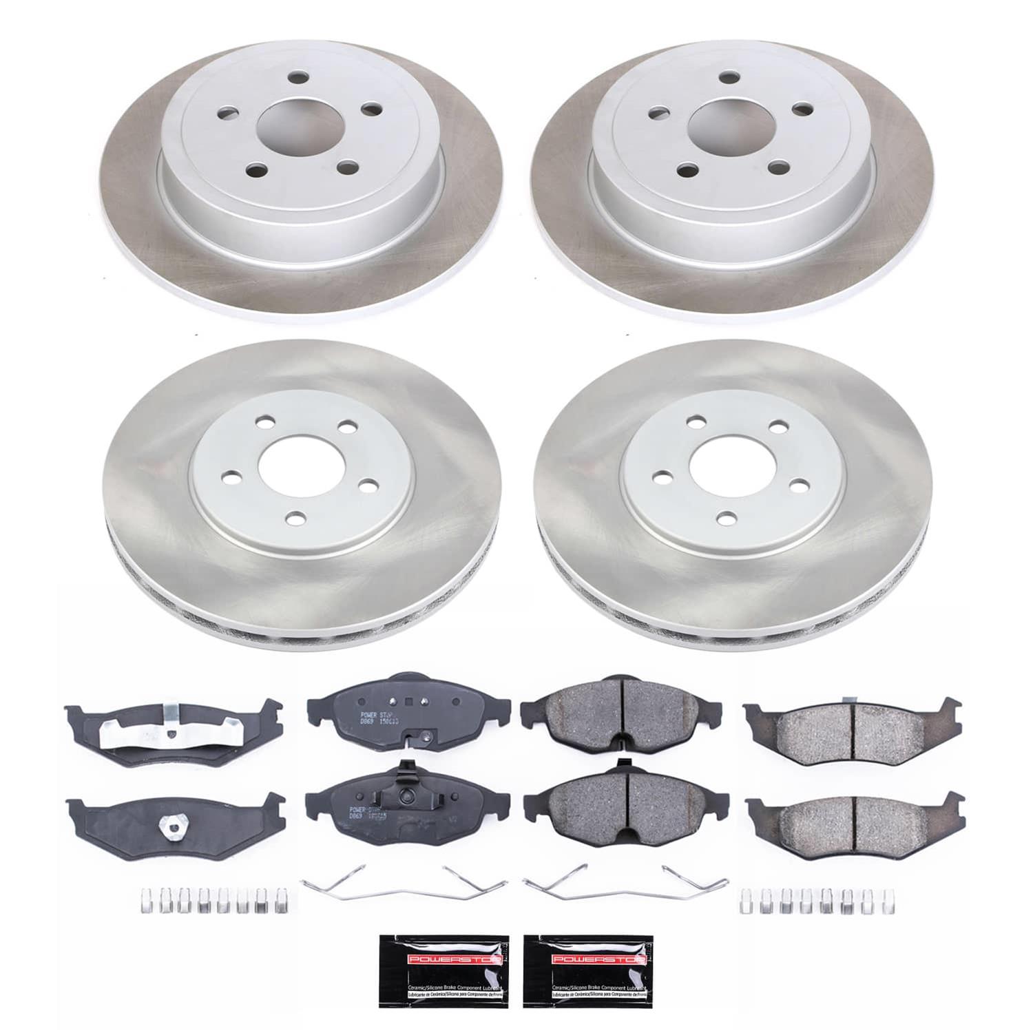 Power Stop 01-06 Dodge Stratus Front and Rear Semi-Coated Rotor Kit (1x psbSC1684, 1x psbSC1687) thumbnail 5