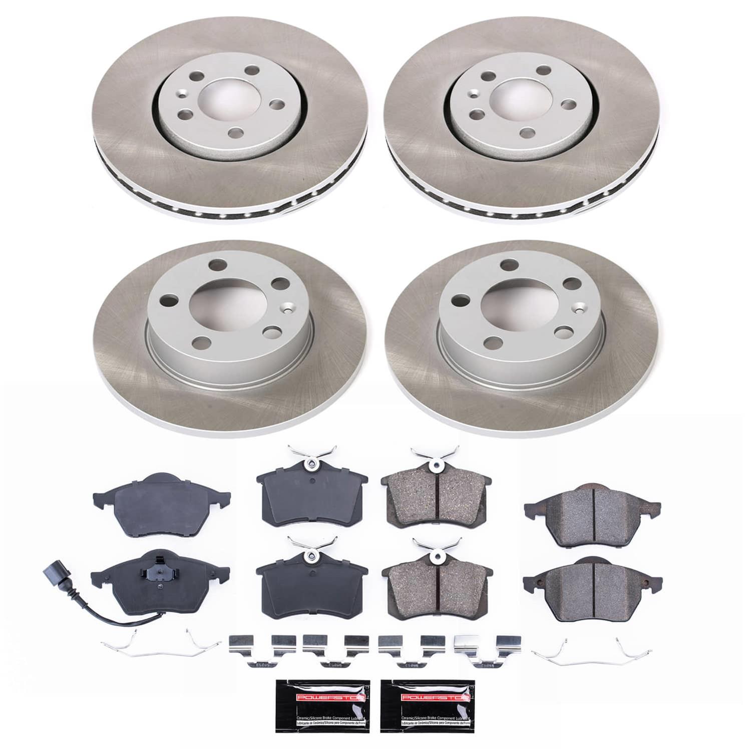 Power Stop 99-10 Volkswagen Beetle Front and Rear Semi-Coated Rotor Kit (1x psbSC847, 1x psbSC898) thumbnail 5