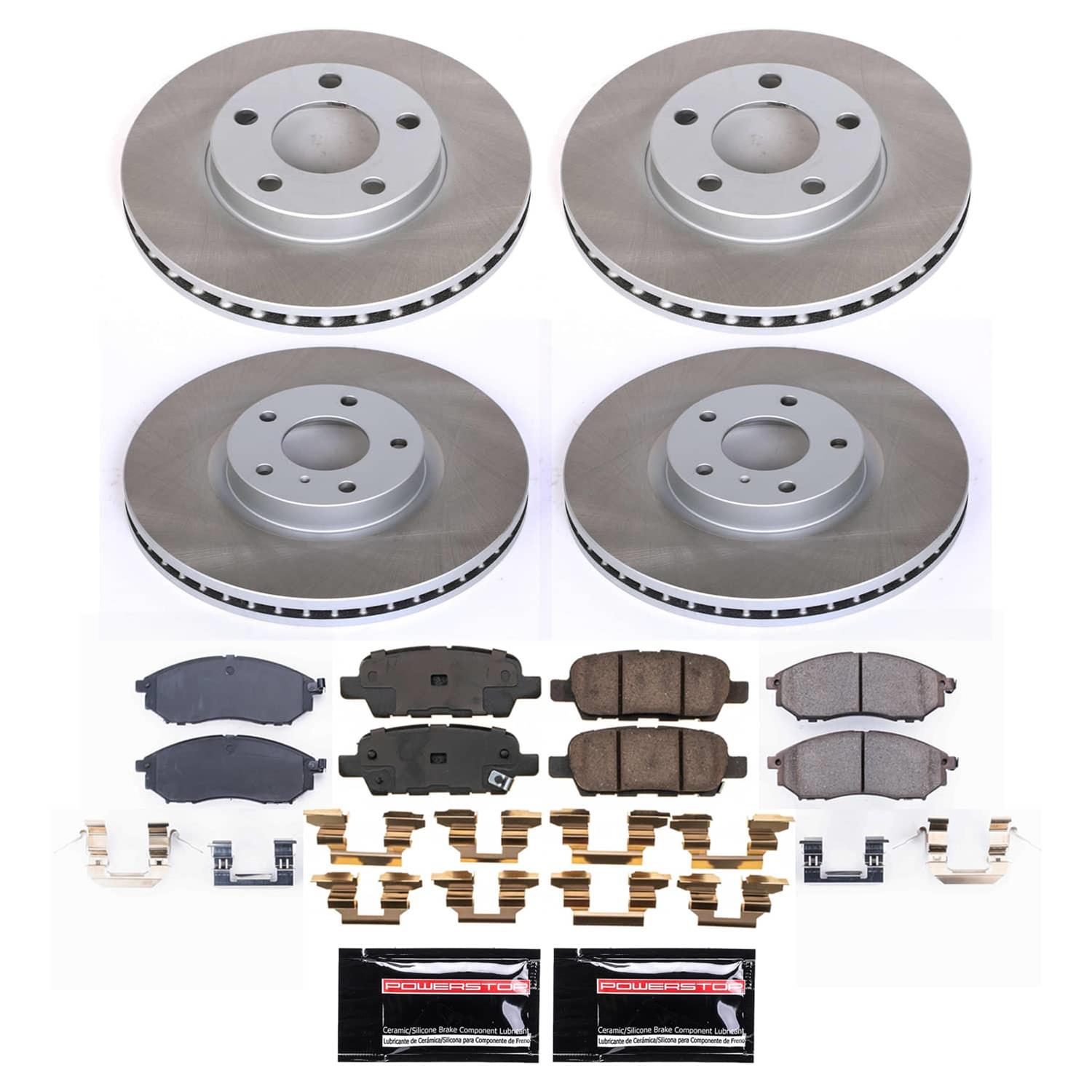 Power Stop 08-09 Infiniti EX35 Front and Rear Semi-Coated Rotor Kit (1x psbSC112, 1x psbSC9064) thumbnail 5