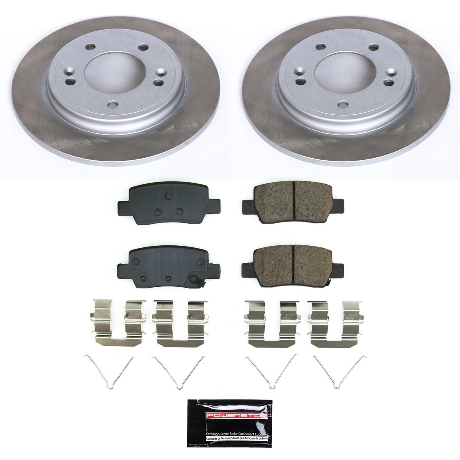 Power Stop 21-23 Hyundai Elantra Rear Semi-Coated Rotor Kit thumbnail 5