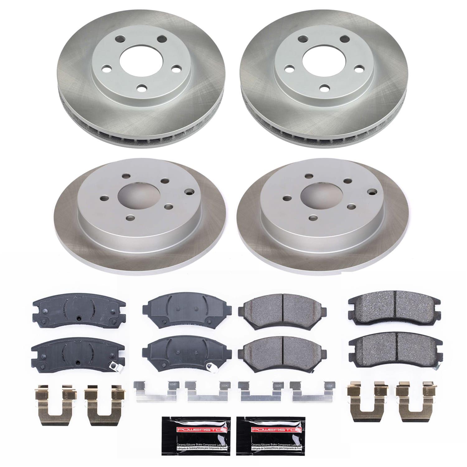Power Stop 02-04 Oldsmobile Silhouette Front and Rear Semi-Coated Rotor Kit (1x psbSC2553, 1x psbSC5135) thumbnail 5