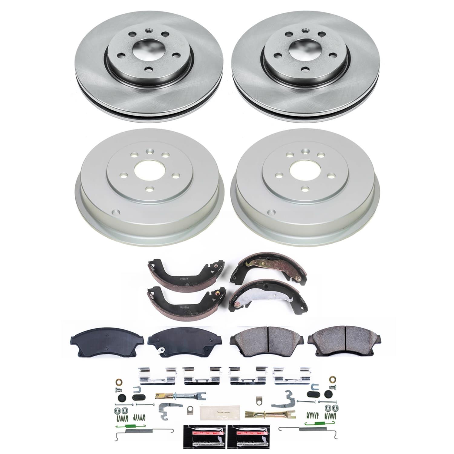 Power Stop 2020 Kia Optima Front and Rear Semi-Coated Rotor Kit (1x psbSC6985, 1x psbSC7509) thumbnail 5