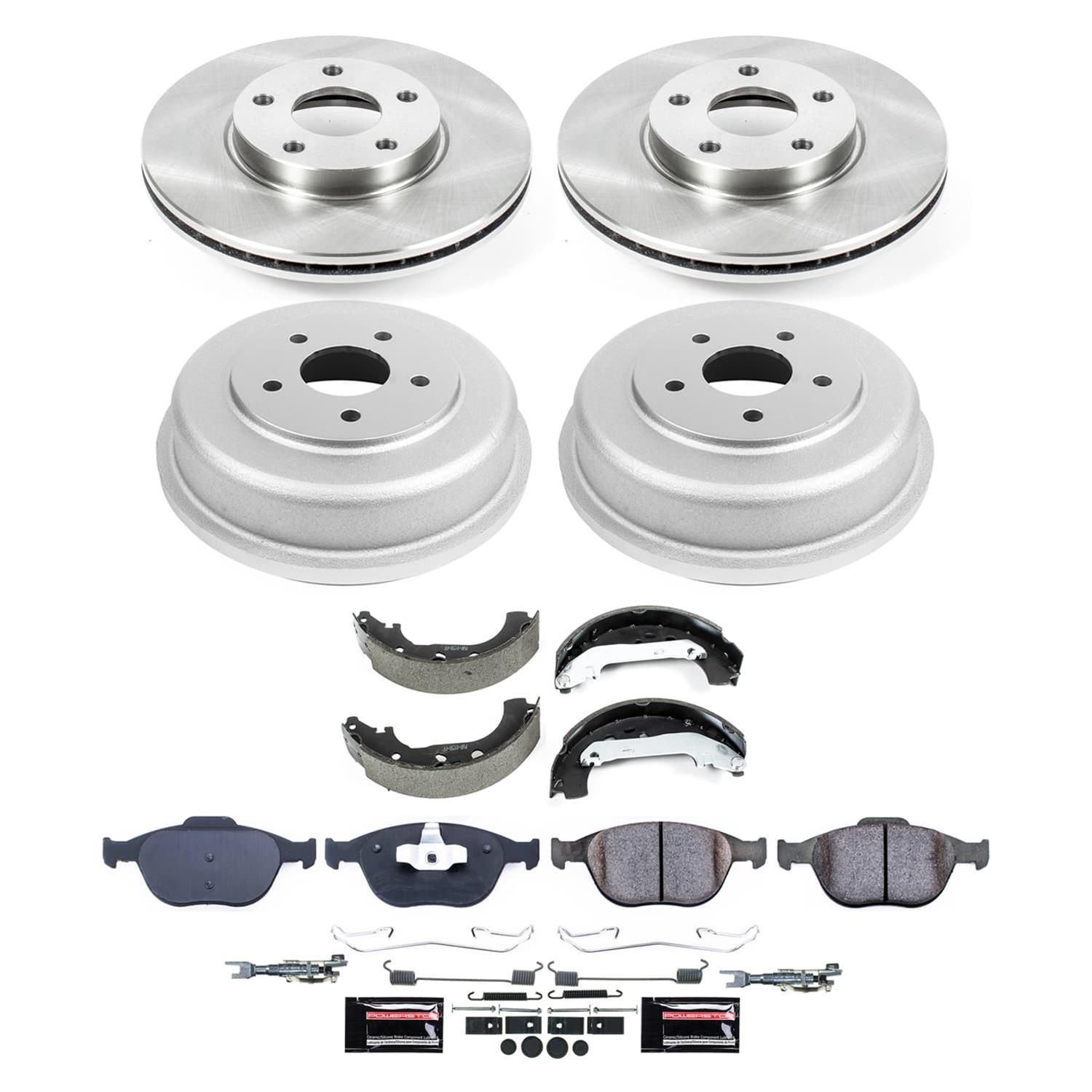 Power Stop 2020 Kia Optima Front and Rear Semi-Coated Rotor Kit (1x psbSC6985, 1x psbSC7353) thumbnail 5