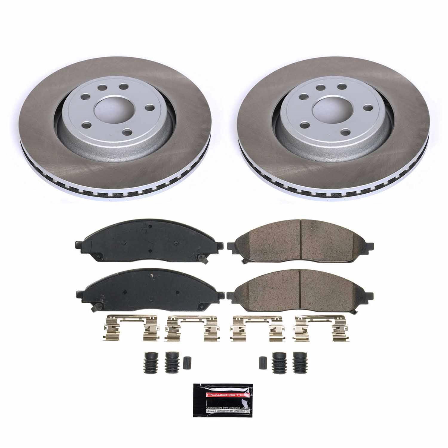 Power Stop 22-24 Jeep Grand Cherokee Front Semi-Coated Rotor Kit thumbnail 5