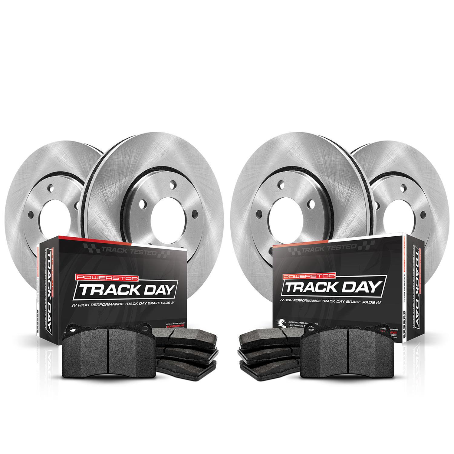 Power Stop 06-08 BMW 750i Front & Rear Track Day Brake Kit (1x psbTDBK2054, 1x psbTDBK5283) thumbnail 2