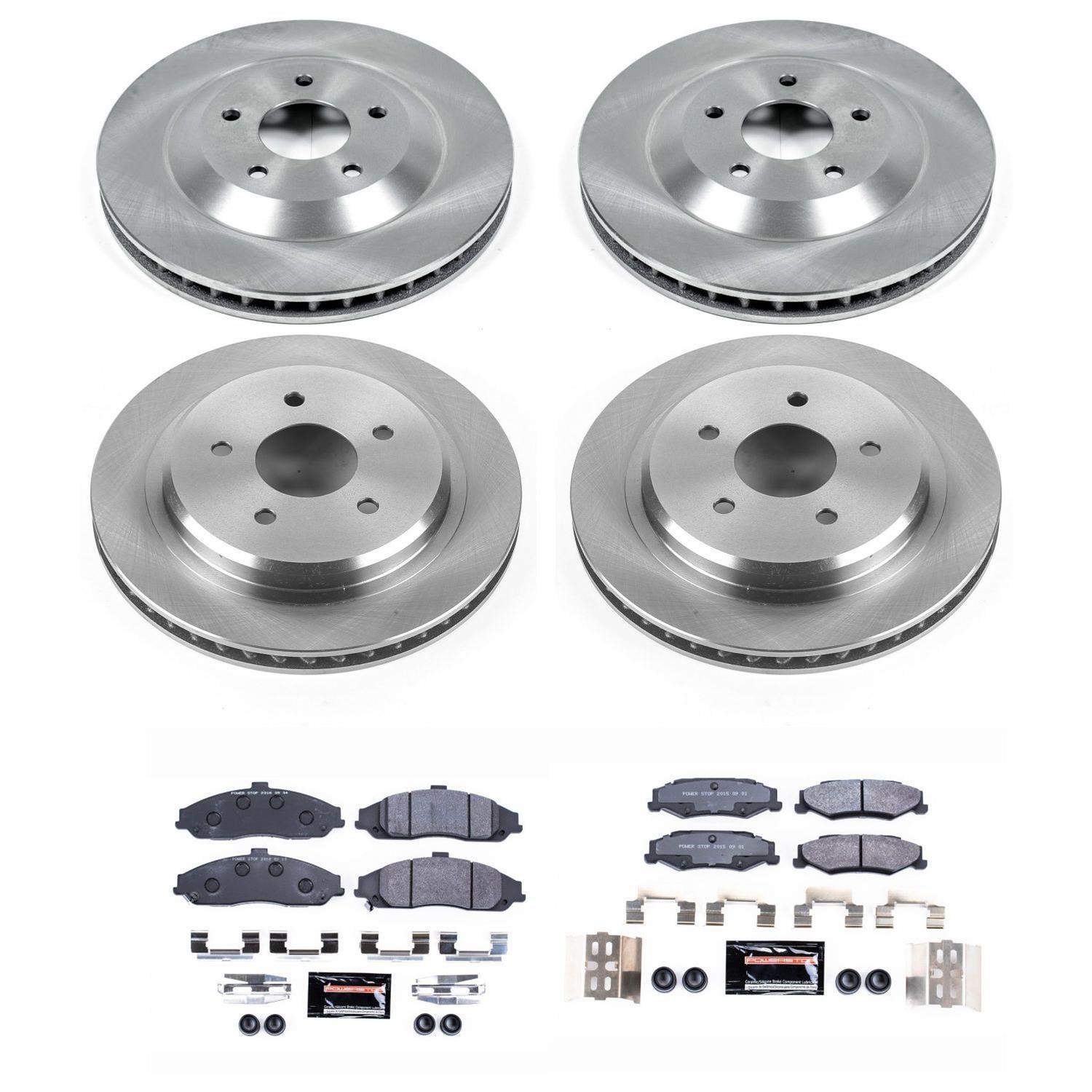 Power Stop 2004 Cadillac XLR Front & Rear Track Day Brake Kit (1x psbTDBK1563, 1x psbTDBK1559) thumbnail 2