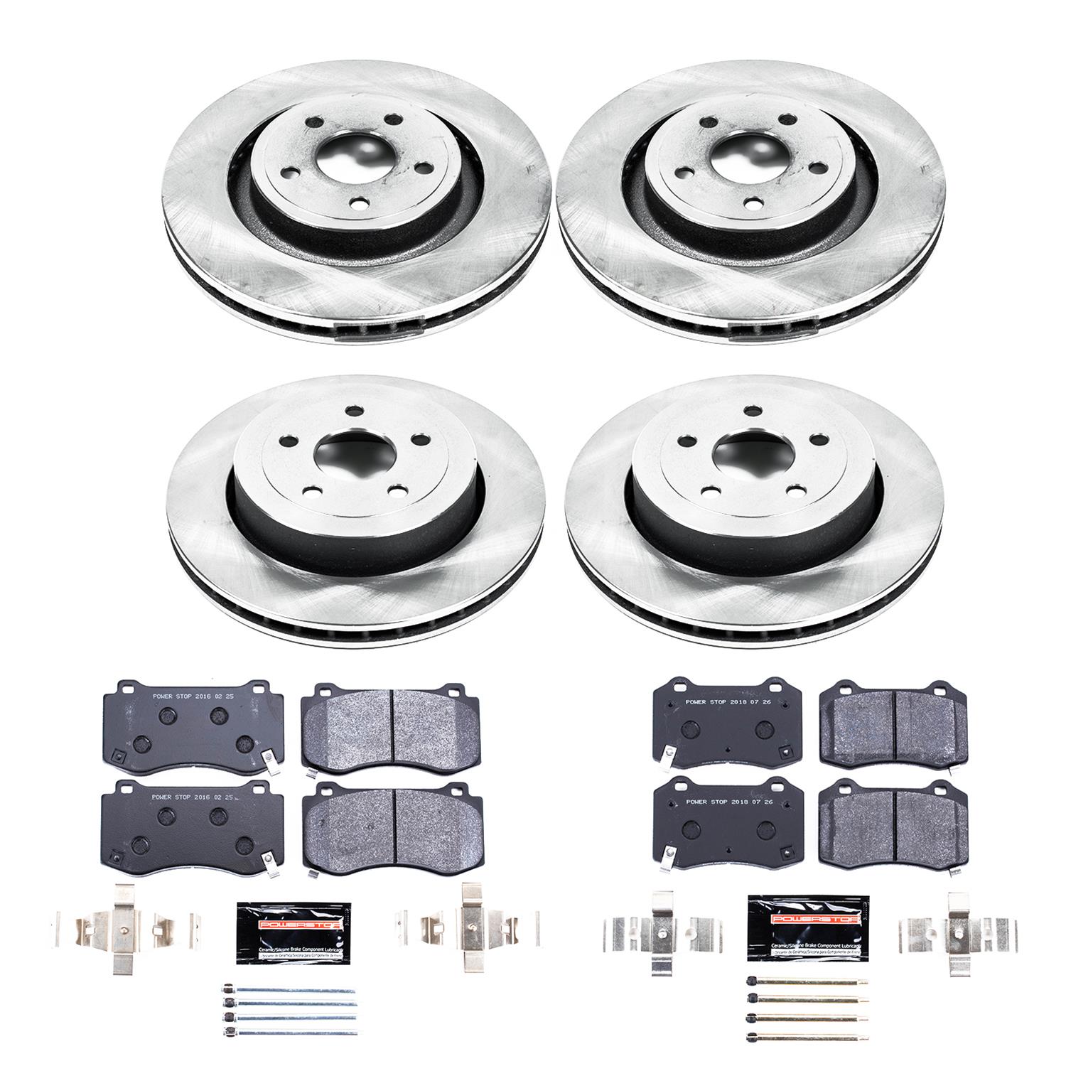 Power Stop 06-10 Jeep Grand Cherokee Front & Rear Track Day Brake Kit (1x psbTDBK2949, 1x psbTDBK2924) thumbnail 5