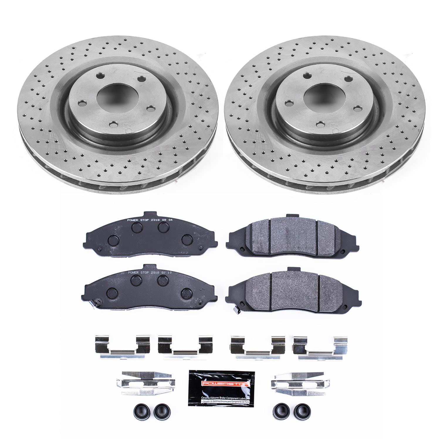 Power Stop 06-09 Cadillac XLR Front & Rear Track Day Brake Kit (1x psbTDBK5158, 1x psbTDBK5159) thumbnail 4