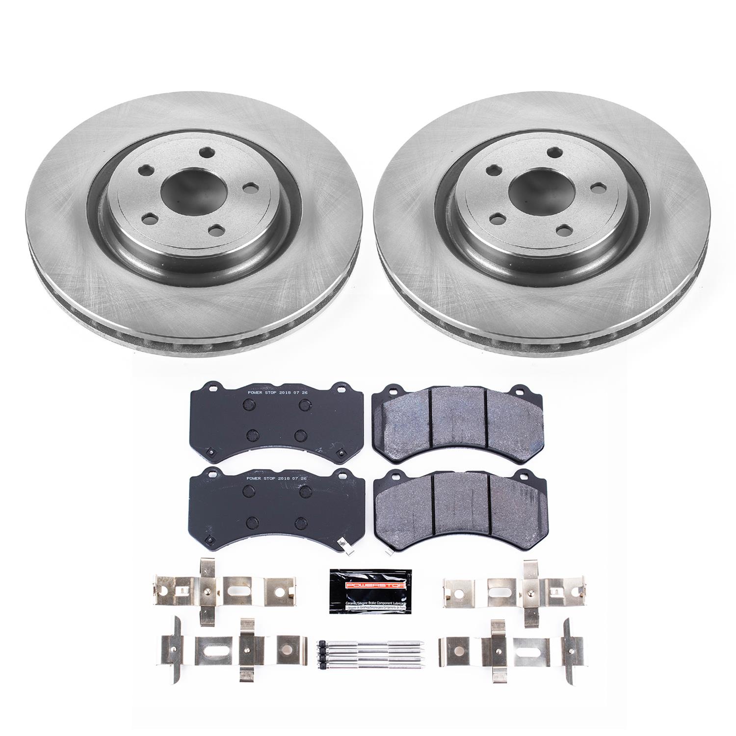 Power Stop 12-20 Jeep Grand Cherokee Front Track Day Brake Kit (2x psbAR83080, 1x psbPST-1405) thumbnail 8