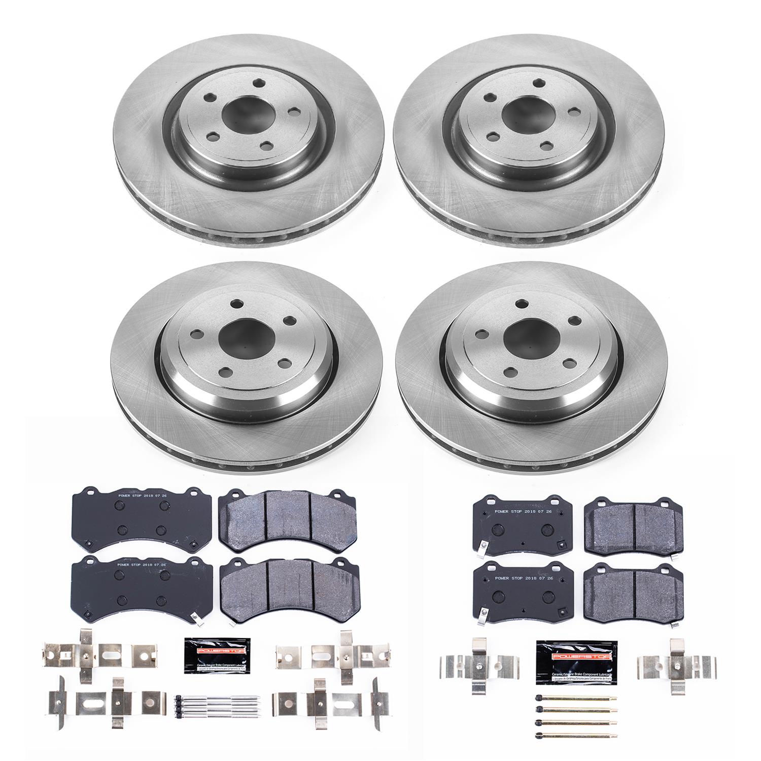 Power Stop 12-17 Jeep Grand Cherokee Front & Rear Track Day Brake Kit (2x psbAR83080, 1x psbPST-1405, 1x psbTDBK5956) thumbnail 7