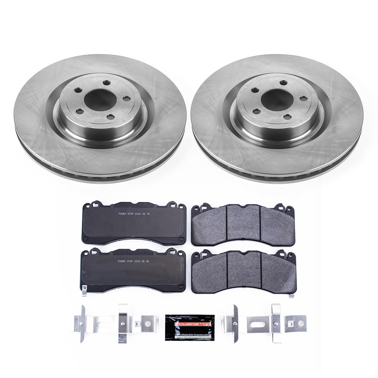 Power Stop 15-22 Ford Mustang Front Track Day Brake Kit (2x psbAR85159, 1x psbPST-1791) thumbnail 2