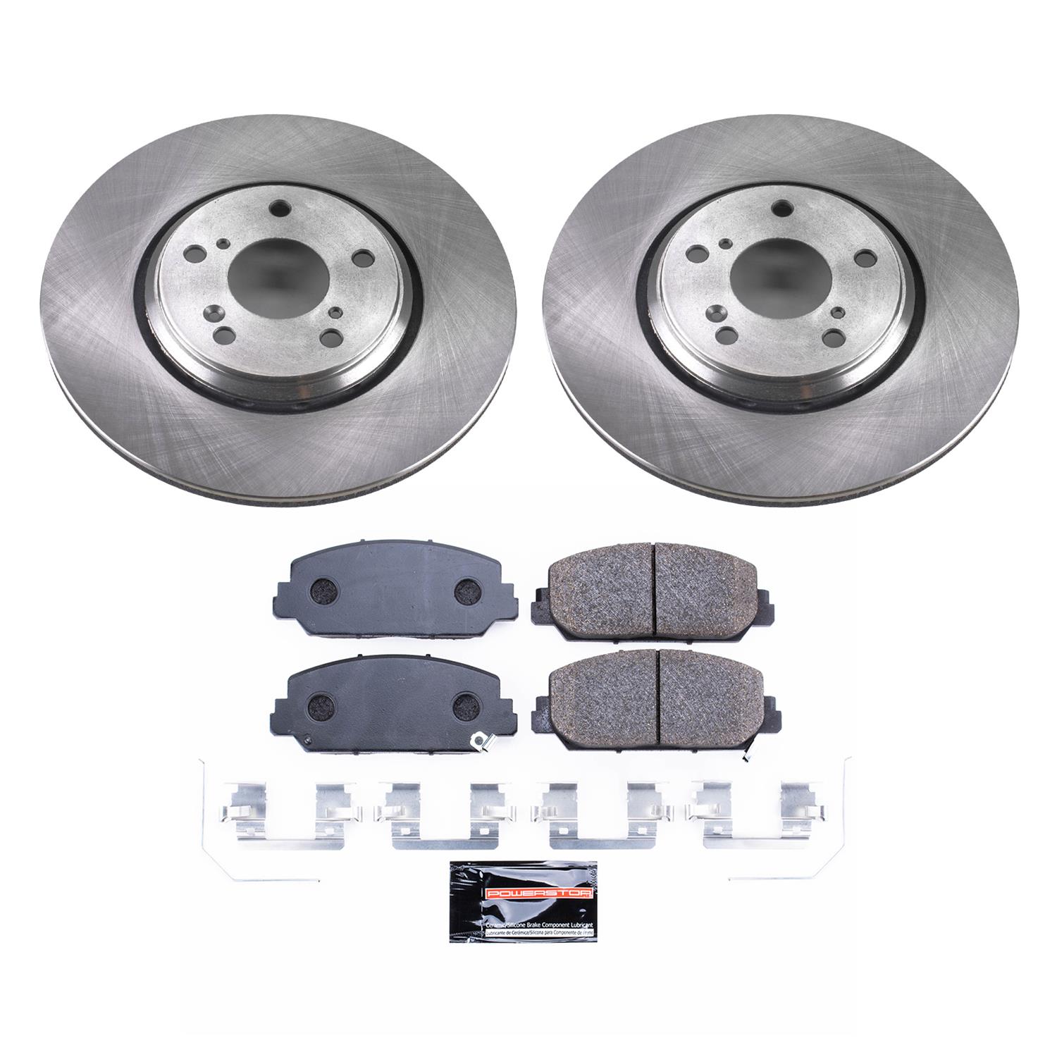 Power Stop 17-19 Honda Civic Front & Rear Track Day Brake Kit (1x psbTDBK7347, 1x psbTDBK7934) thumbnail 4