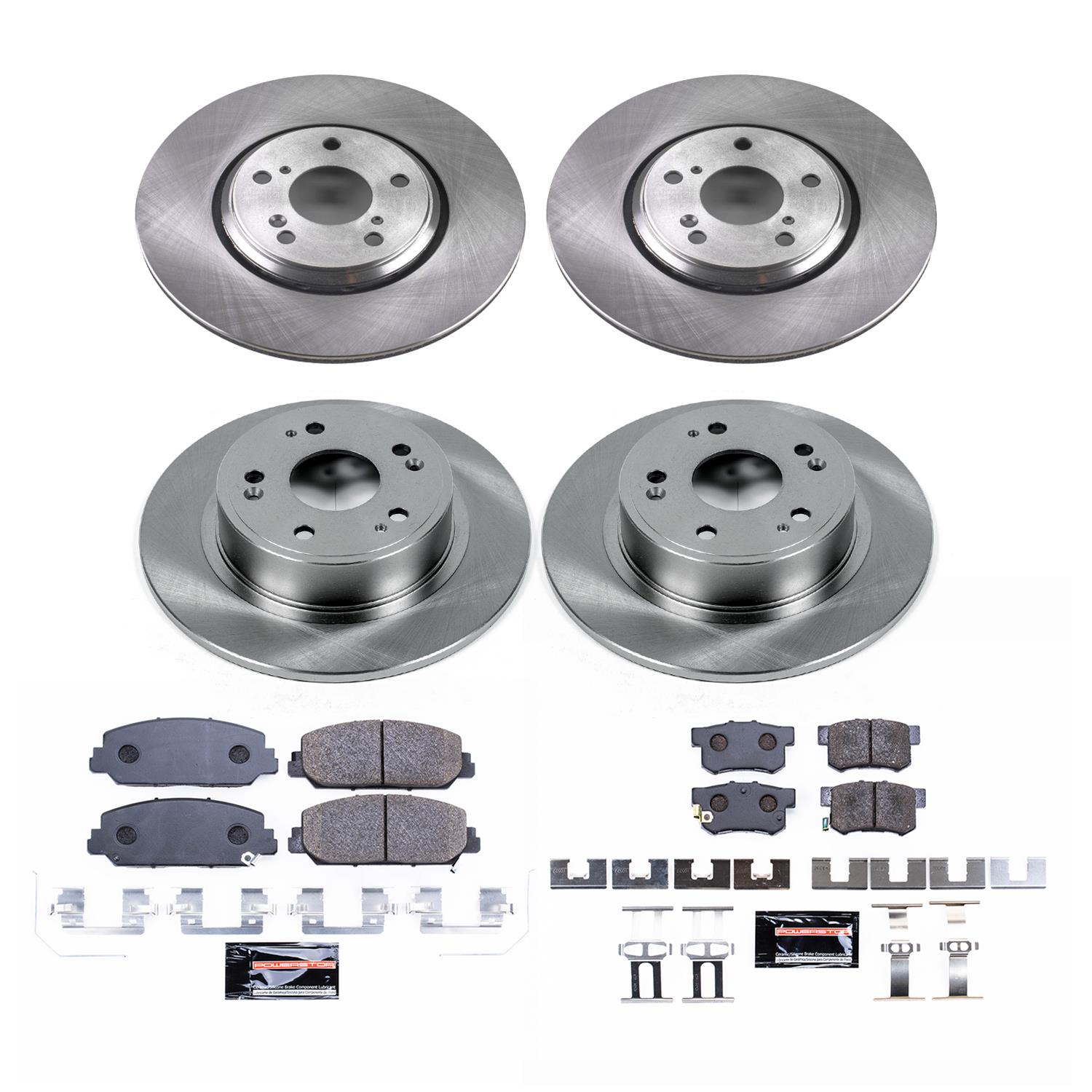 Power Stop 17-18 Acura ILX Front & Rear Track Day Brake Kit (1x psbTDBK7347, 1x psbTDBK3128) thumbnail 2
