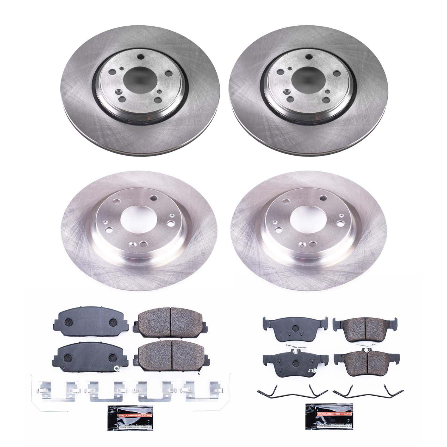 Power Stop 17-19 Honda Civic Front & Rear Track Day Brake Kit (1x psbTDBK7347, 1x psbTDBK7934) thumbnail 3