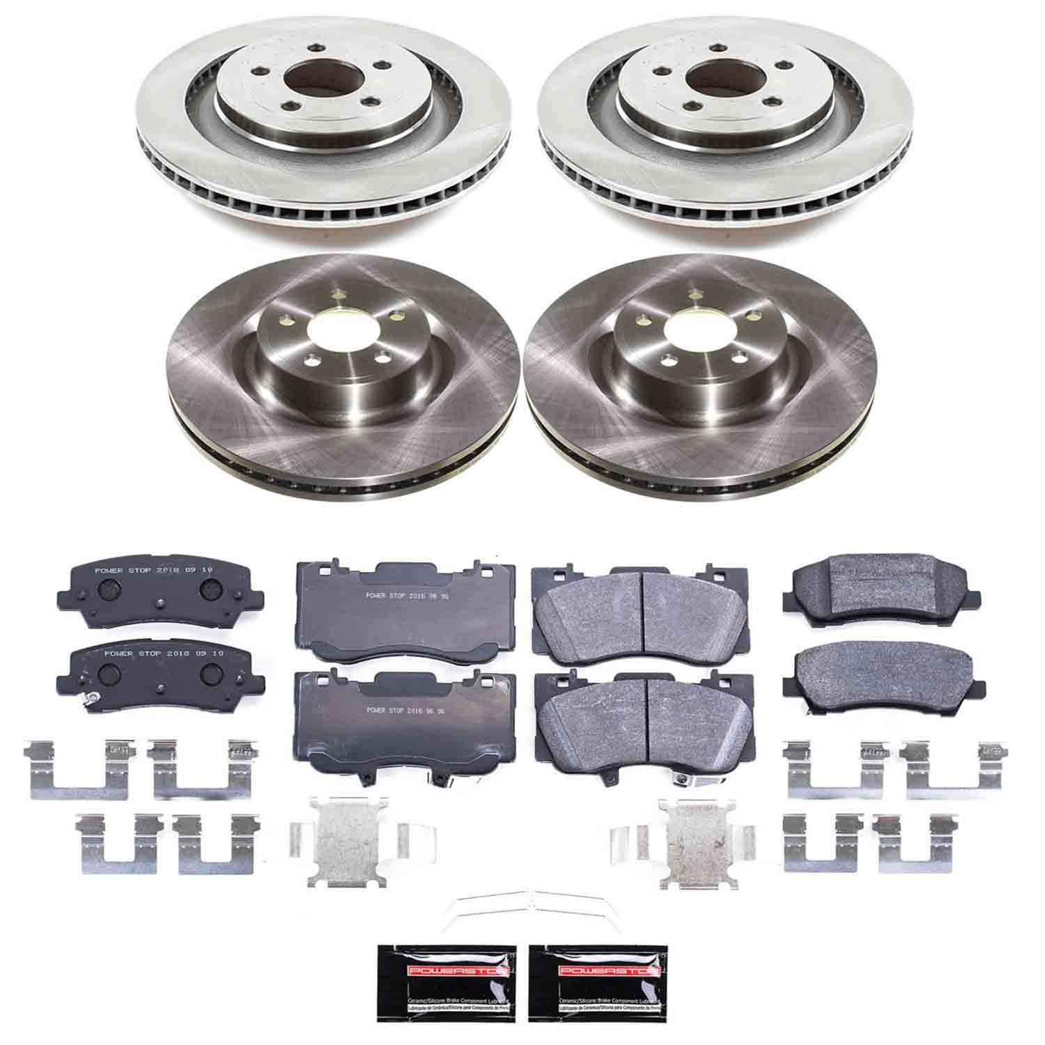 Power Stop 21-23 Ford Mustang Front and Rear Track Day Brake Kit (1x psbTDBK6812, 1x psbTDBK9029) thumbnail 6