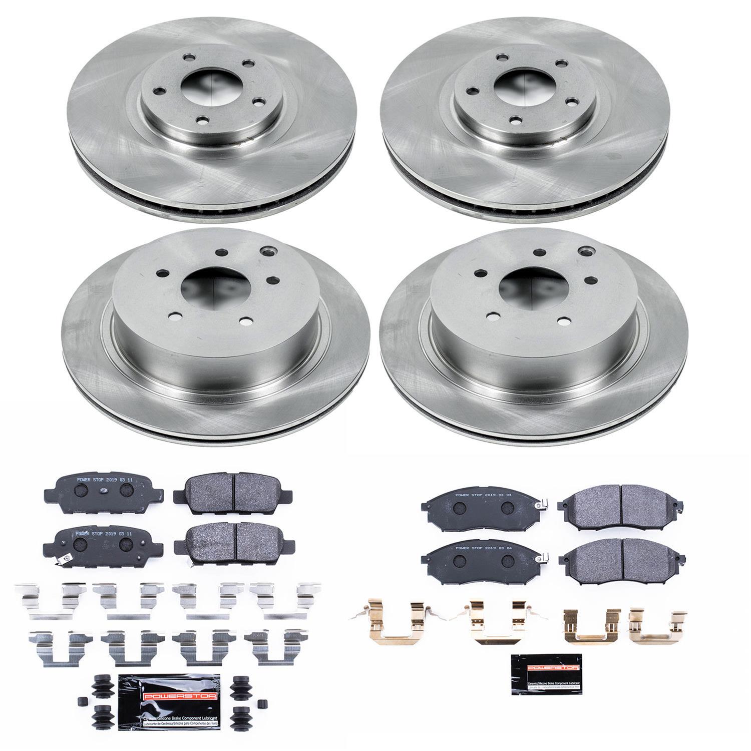 Power Stop 11-14 Nissan Murano Front & Rear Track Day SPEC Brake Kit (1x psbTDSK5263, 1x psbTDSK2427) thumbnail 3