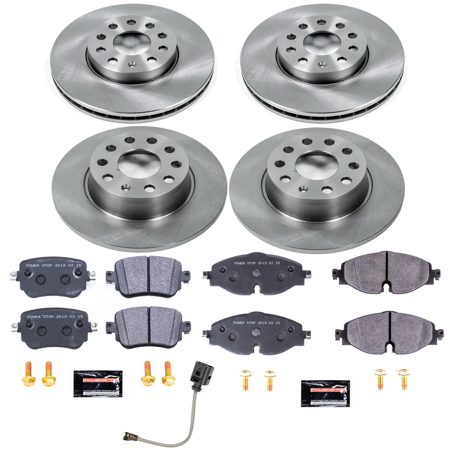 Power Stop 2019 Volkswagen Golf Front & Rear Track Day SPEC Brake Kit (1x psbTDSK7053, 1x psbTDSK7080) thumbnail 3