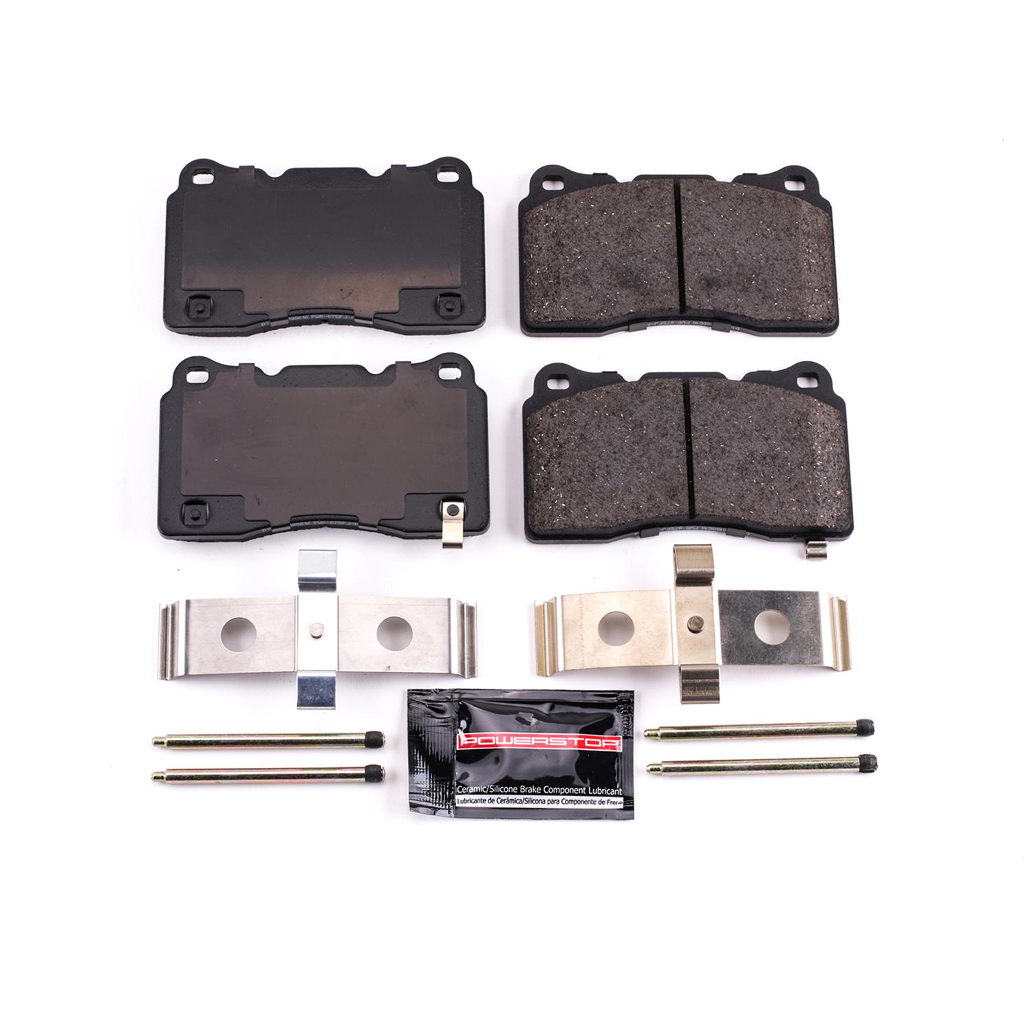 Power Stop Z23-1305 Front Z23 Evolution Sport Carbon Fiber-Ceramic Brake Pads with Hardware 