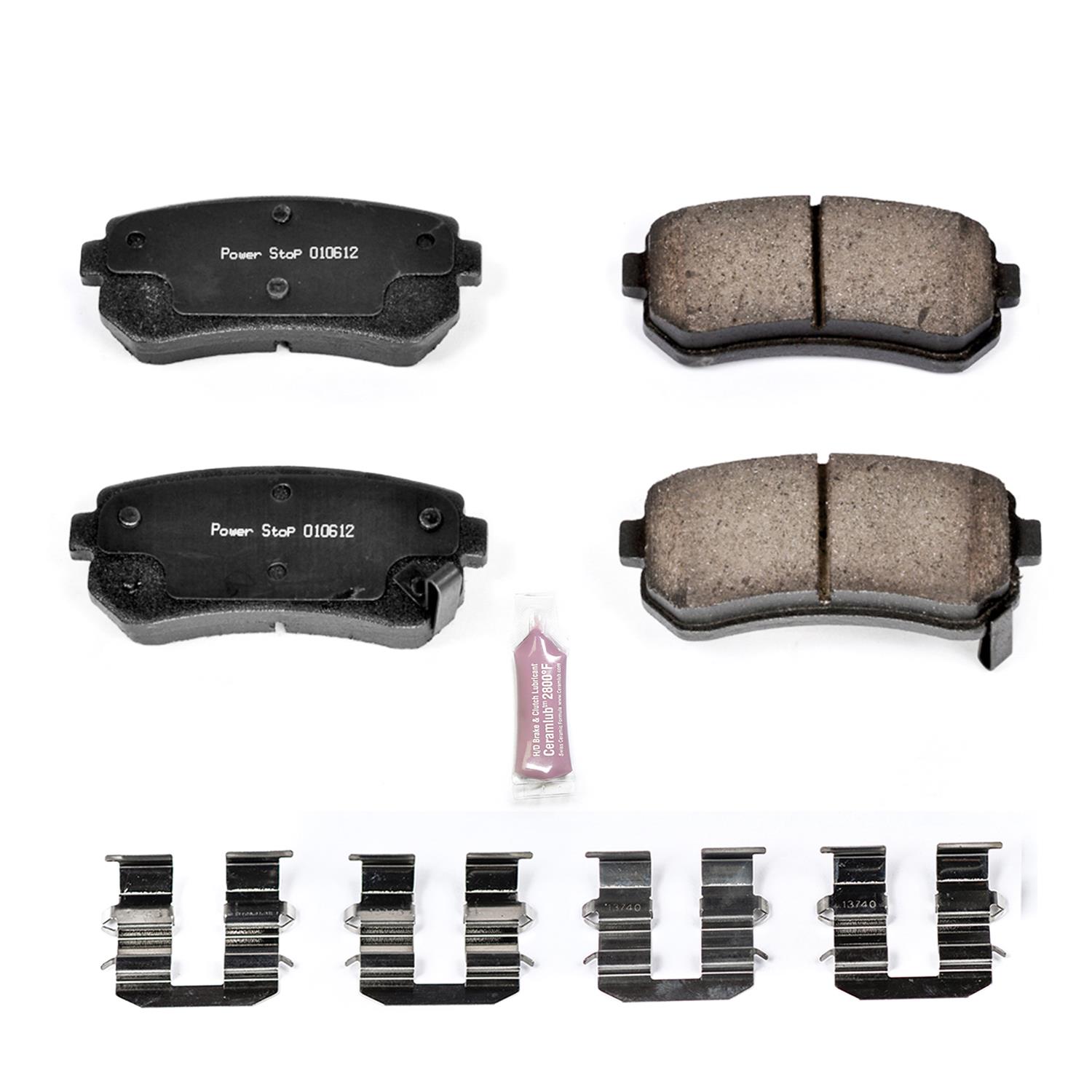 Power Stop Z23-1088 Z23 Evolution Sport Carbon-Fiber Ceramic Rear Brake Pads