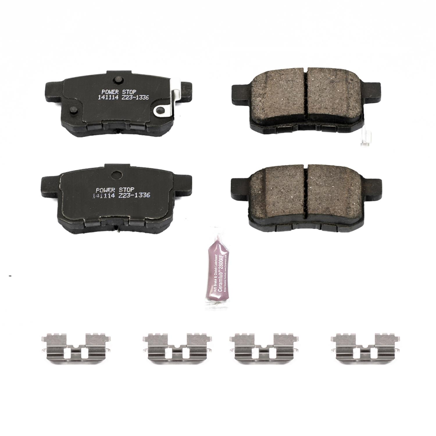 Power Stop Z23 Evolution Sport Carbon Fiber Infused Ceramic Brake Pads Z23- 1336 - Free Shipping on Orders Over $99 at Summit Racing